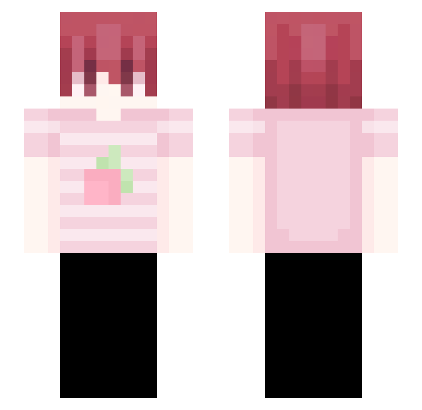Tezz4 Minecraft skin, front and back view