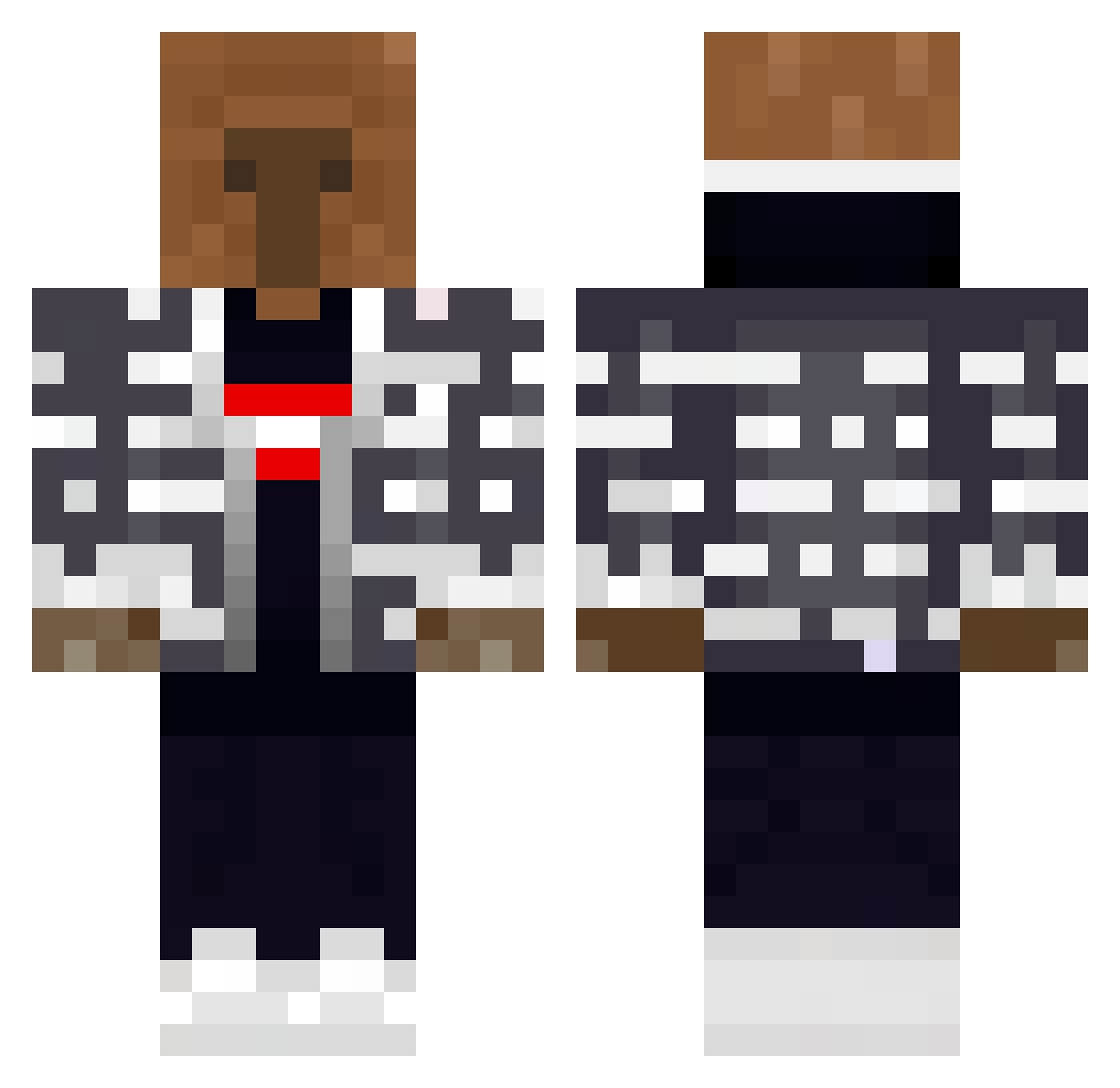 enffinity Minecraft skin, front and back view