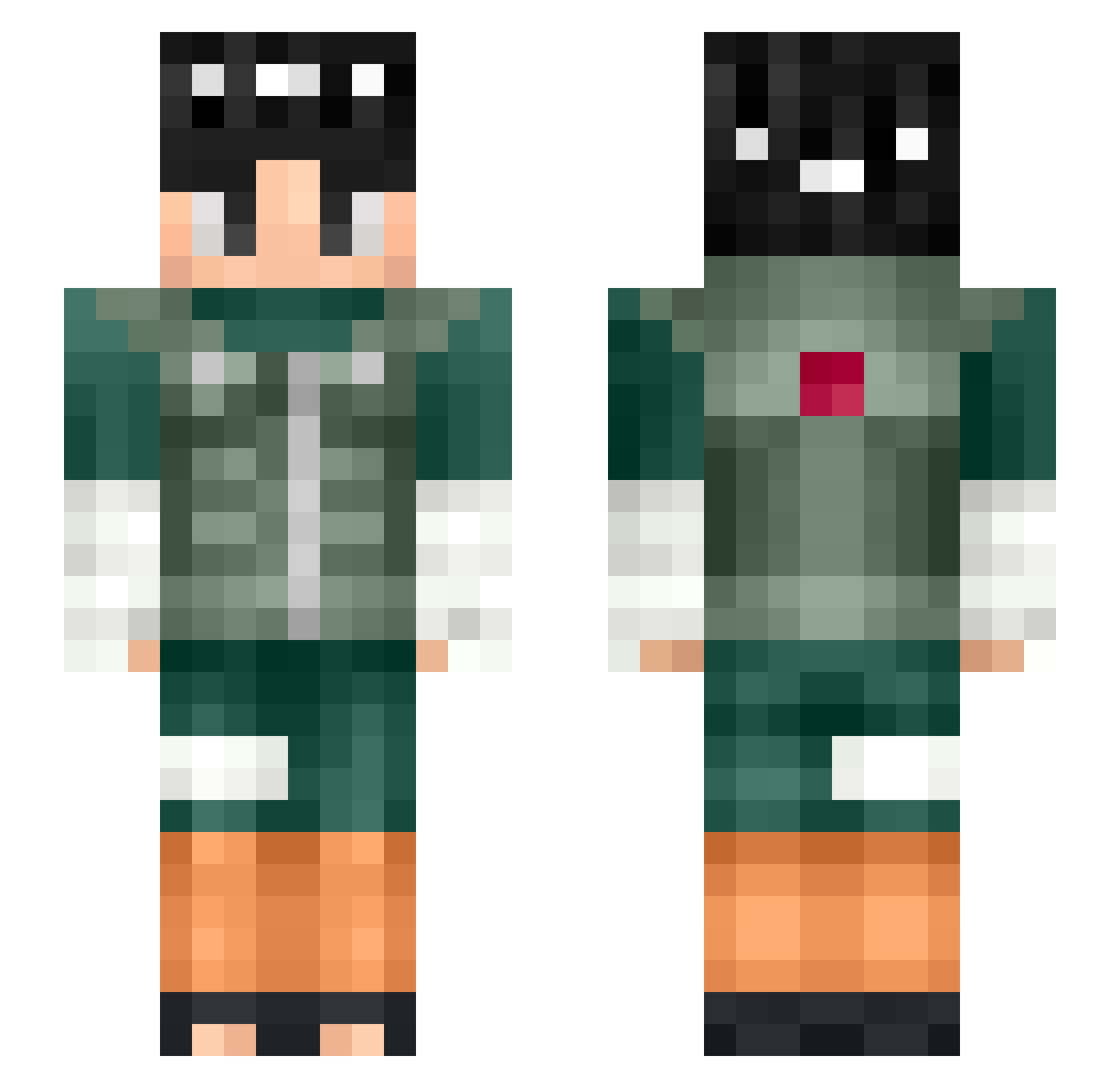 gmunnyvarnell Minecraft skin, front and back view