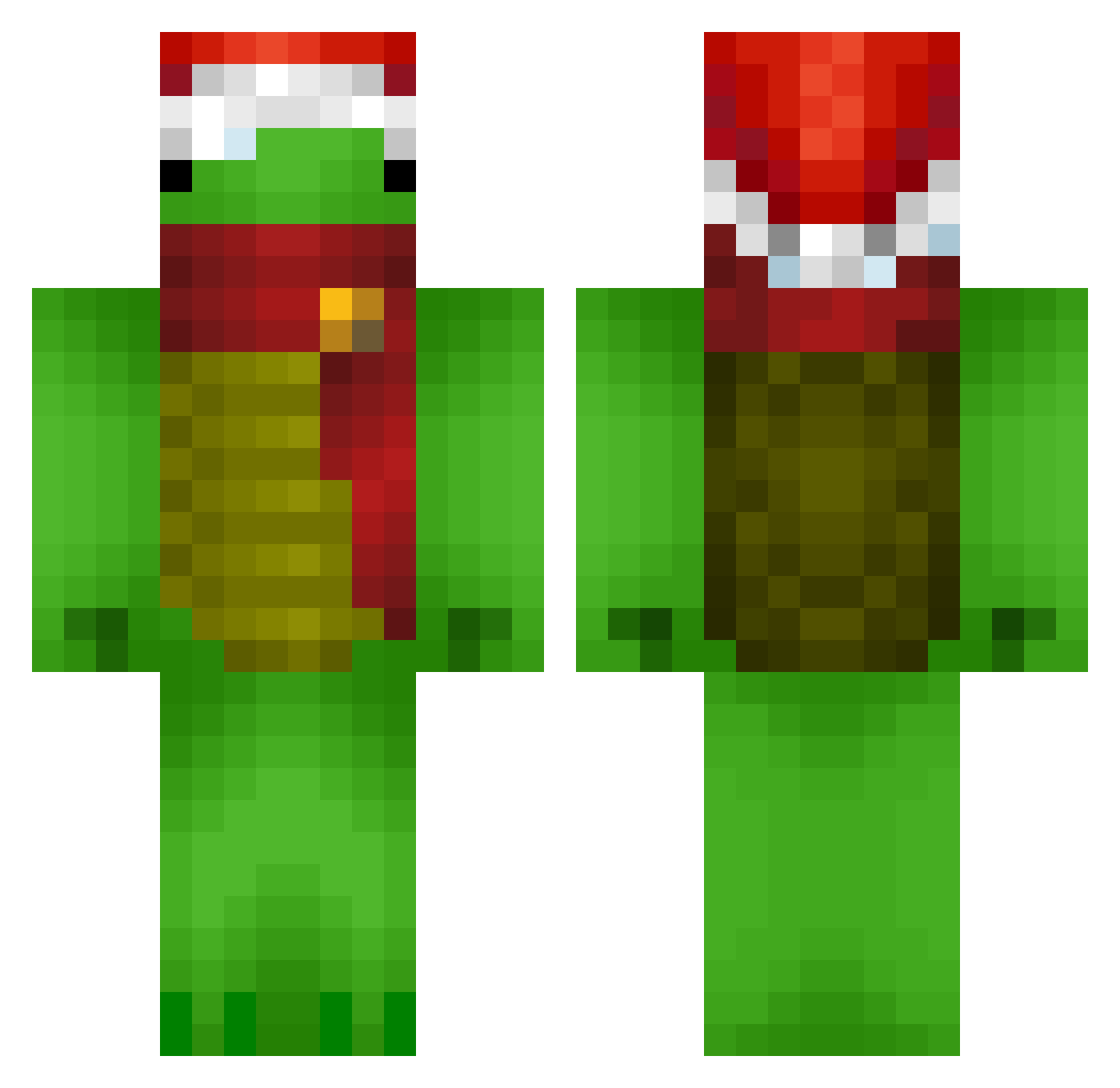 vialo4L53 Minecraft skin, front and back view