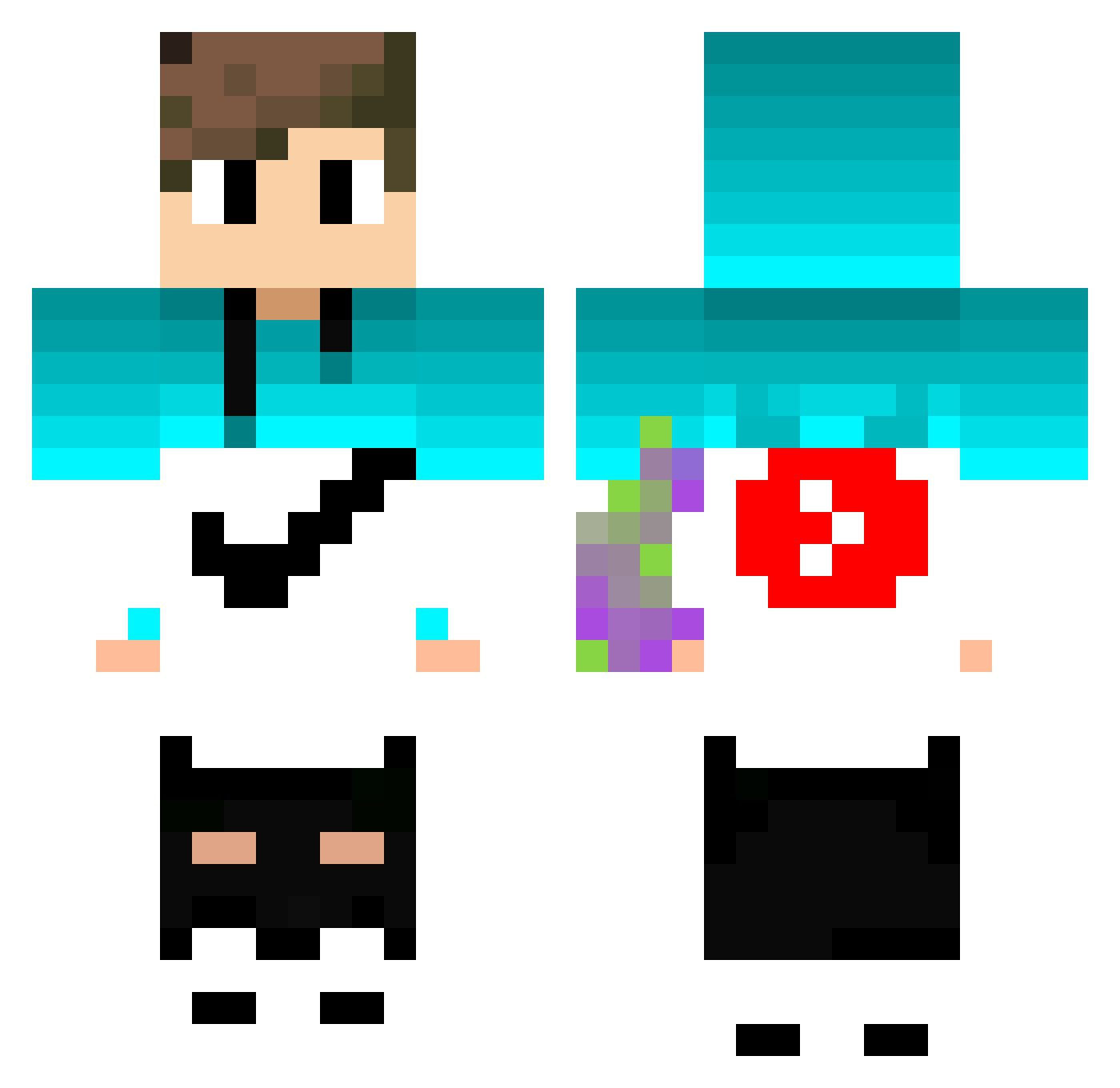 EL_Muchacho Minecraft skin, front and back view