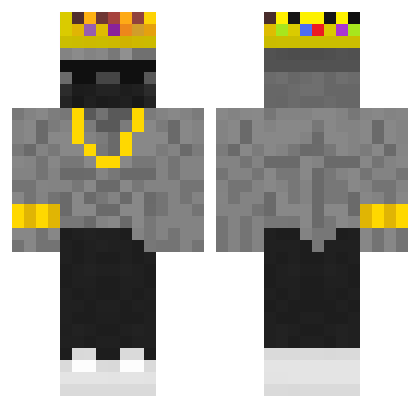 filcal890 Minecraft skin, front and back view