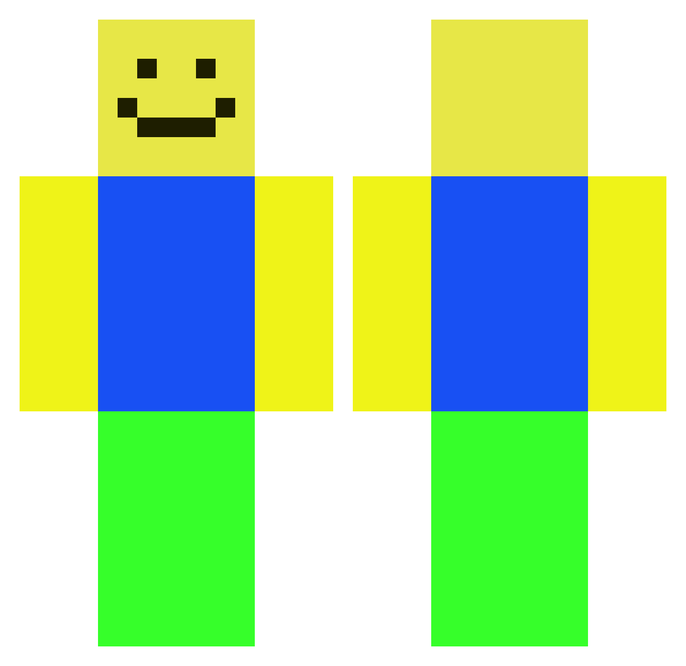 PizzaGuardian_BM Minecraft skin, front and back view