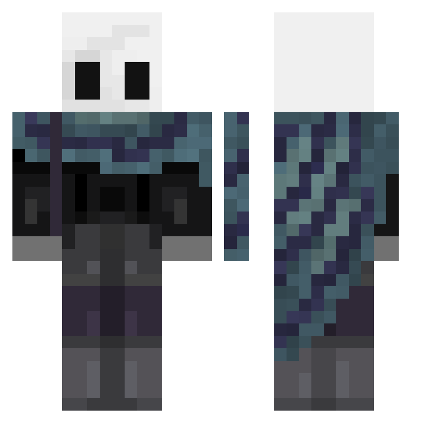 d4w4J Minecraft skin, front and back view