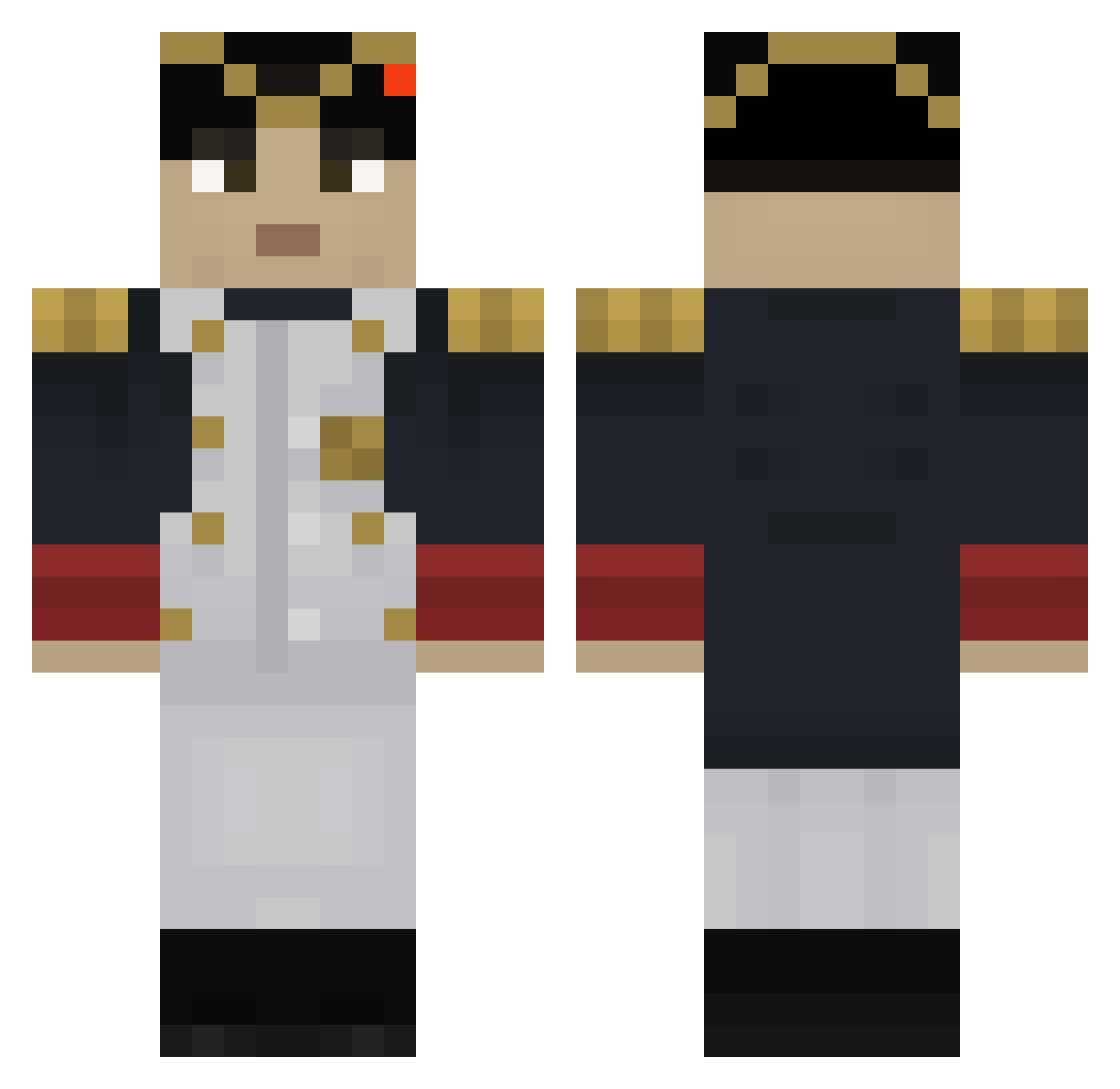 IcetouchPL123 Minecraft skin, front and back view