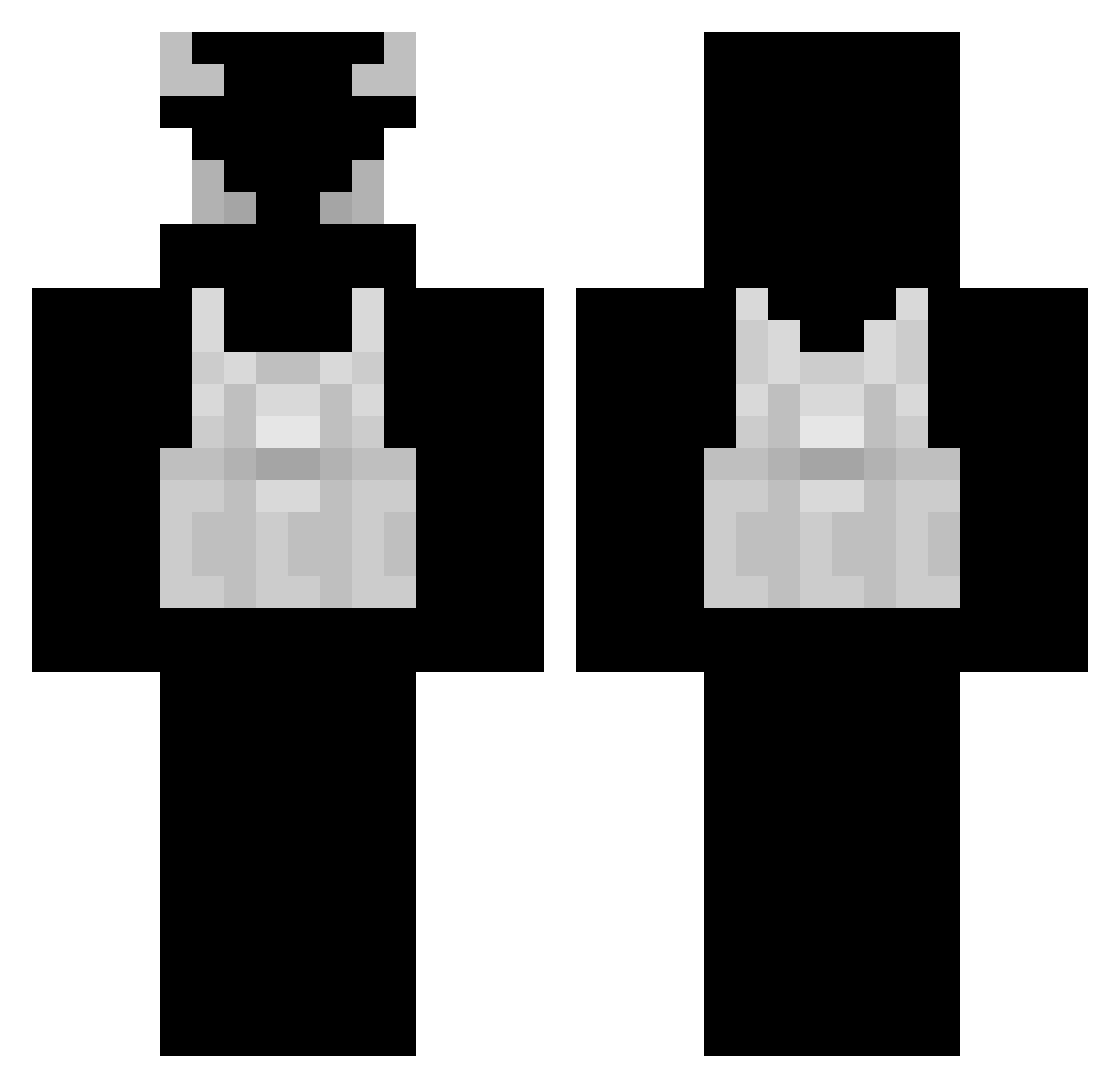 thediabeticash Minecraft skin, front and back view