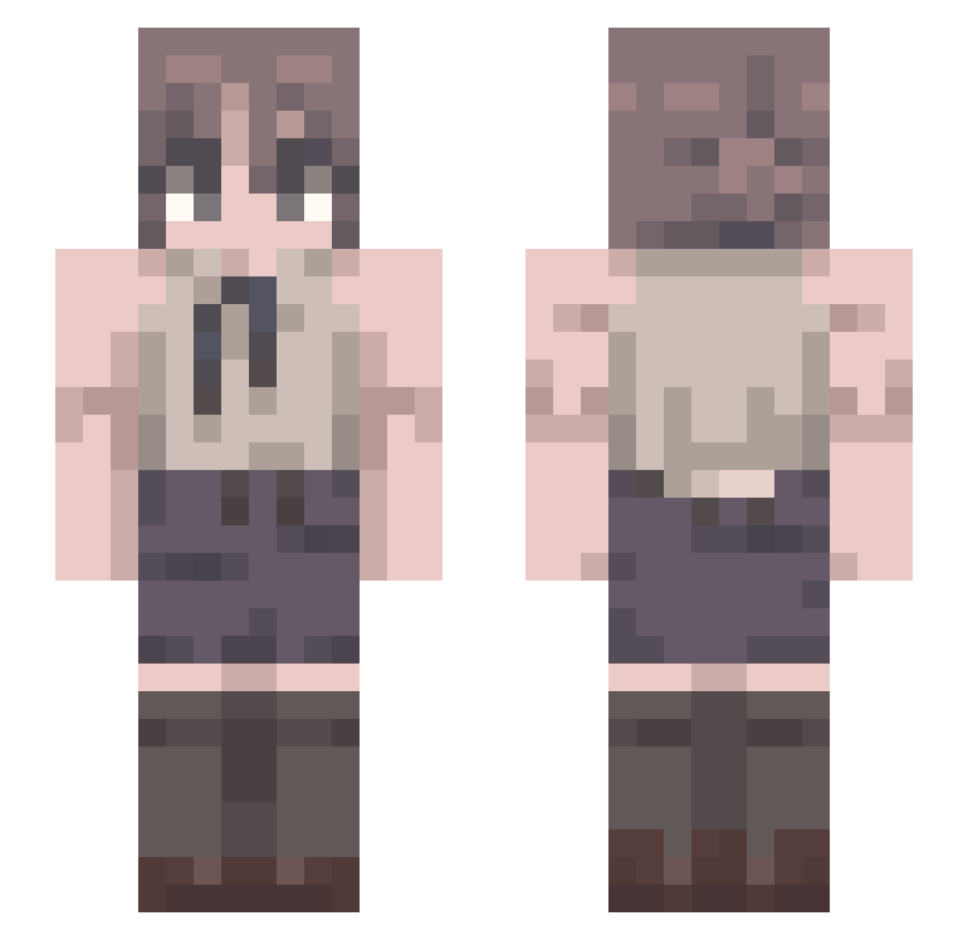 andan_O Minecraft skin, front and back view