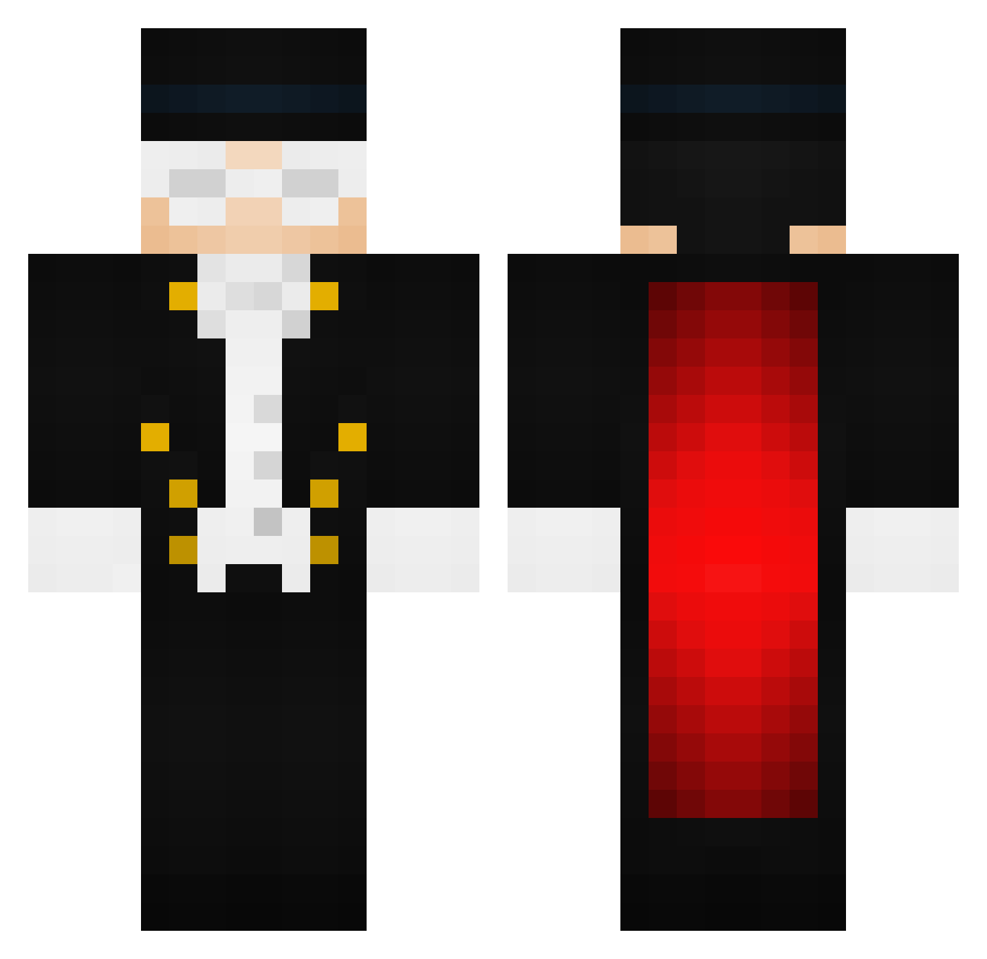 Teiki_i Minecraft skin, front and back view