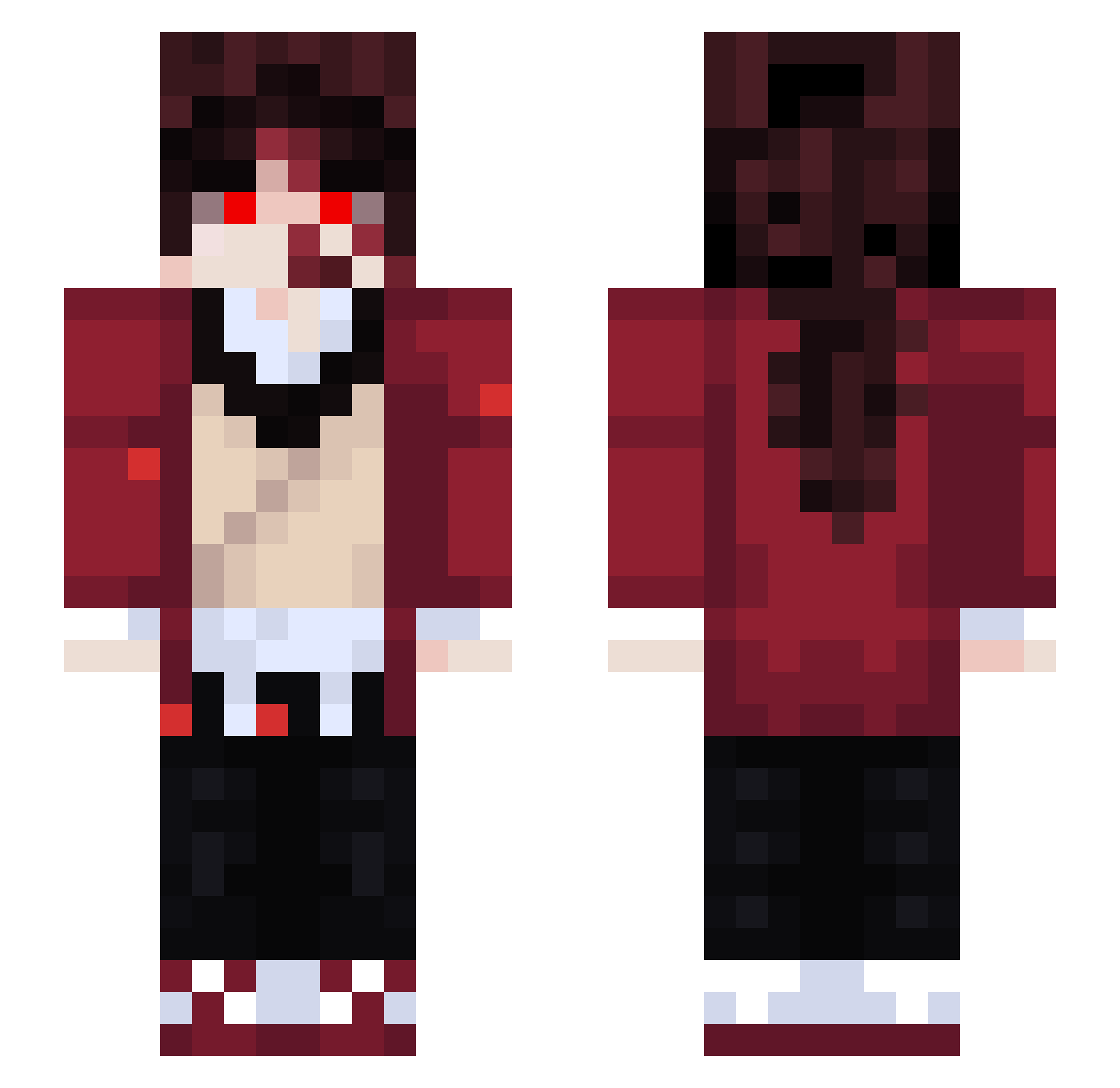 Ultimate789XD Minecraft skin, front and back view