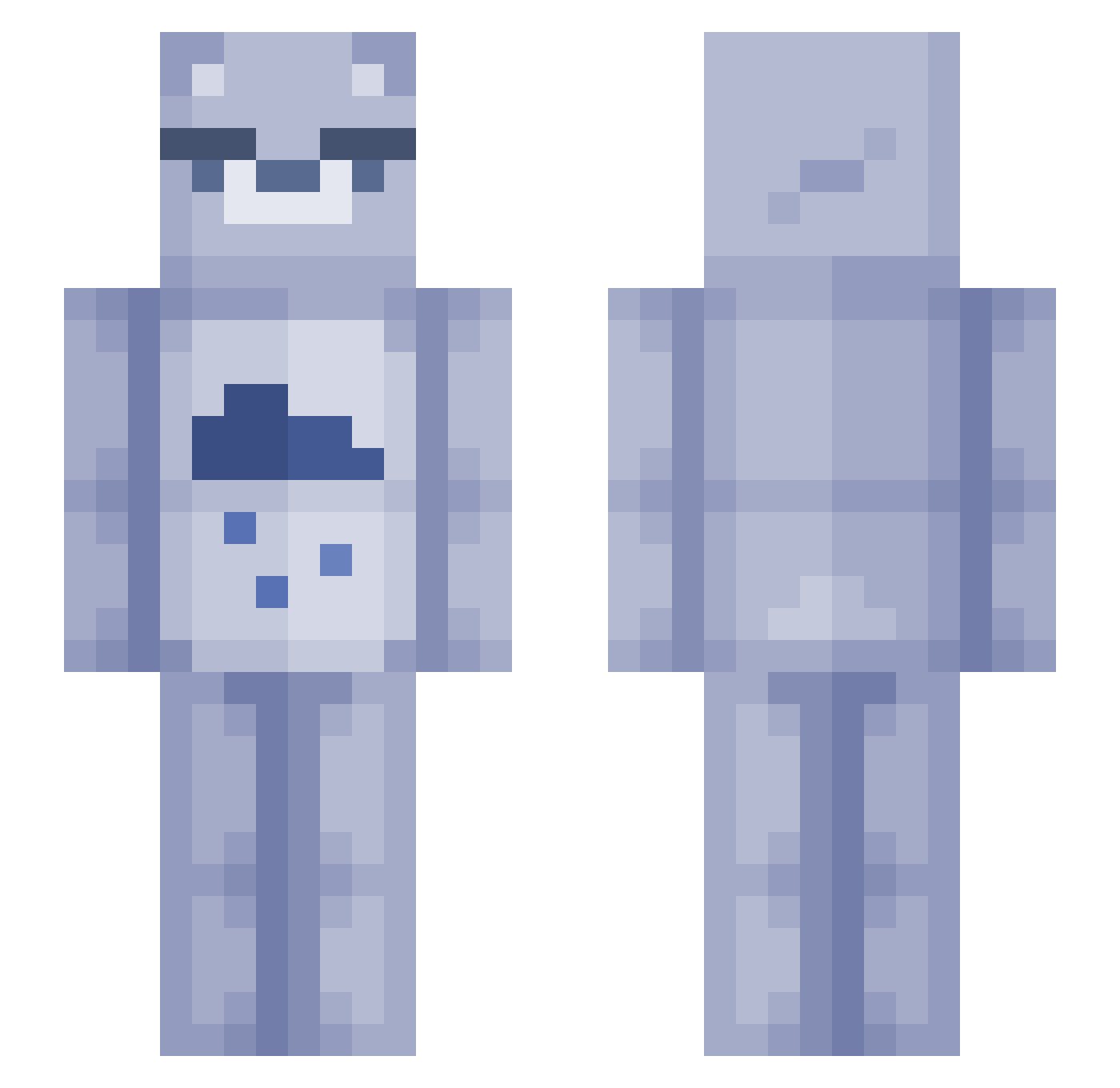 fettywap82 Minecraft skin, front and back view