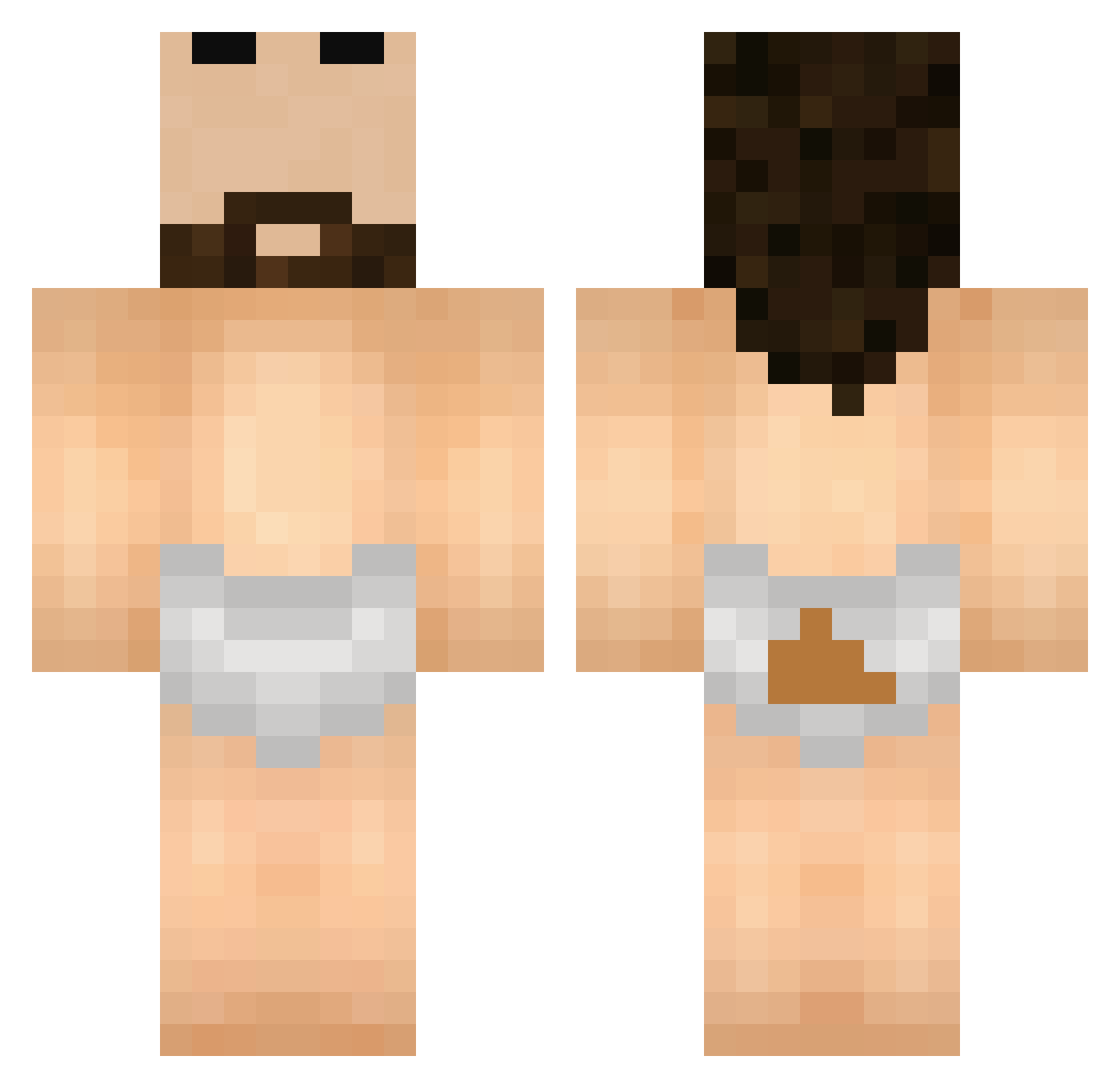 papasteve69 Minecraft skin, front and back view