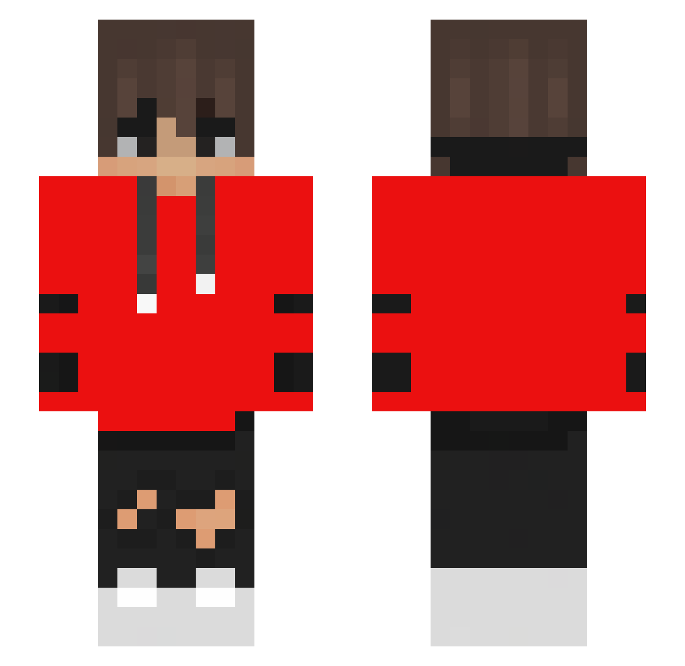 yRicoooo Minecraft skin, front and back view