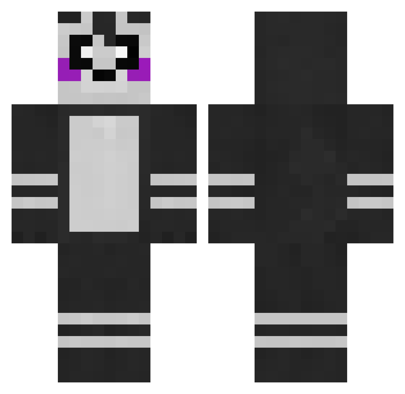 MalatakaR Minecraft skin, front and back view