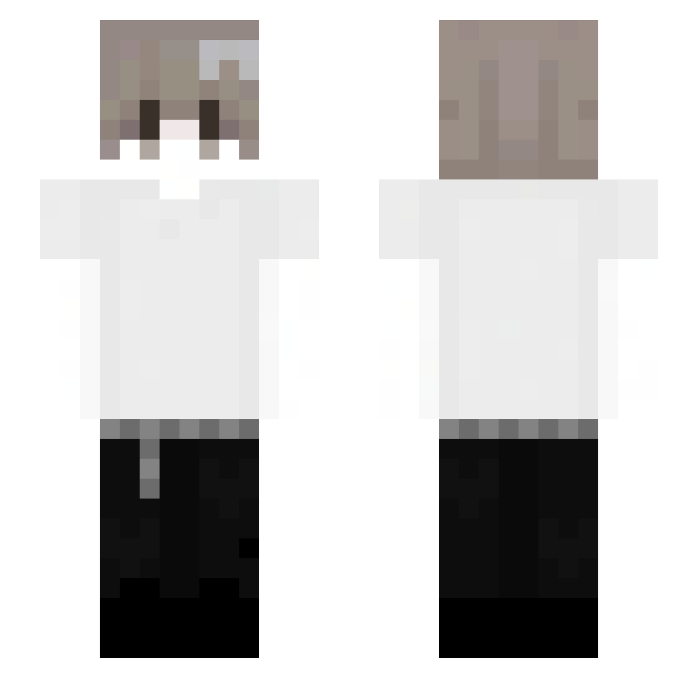 Zero_leo Minecraft skin, front and back view