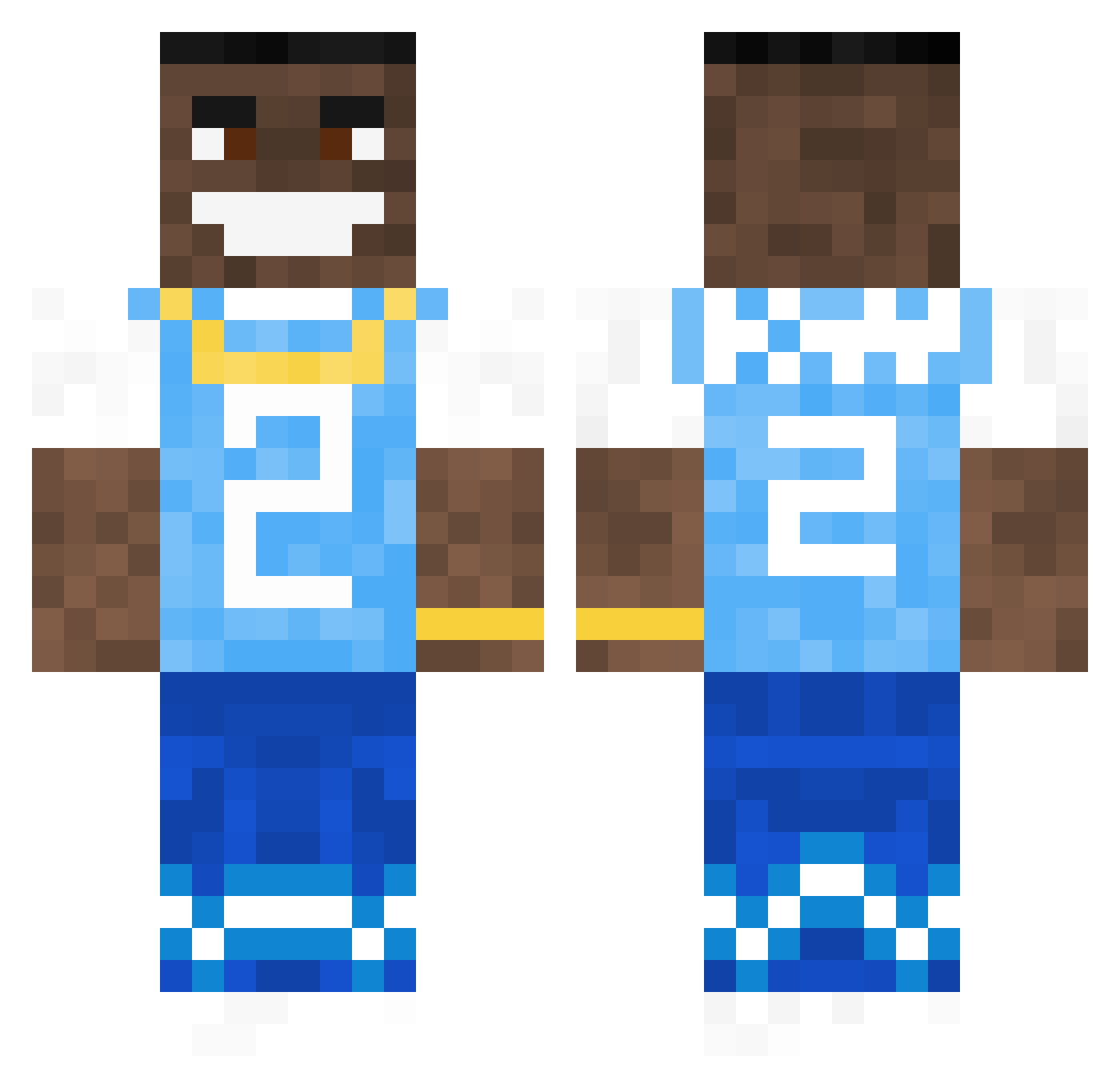 Christianthedog1 Minecraft skin, front and back view