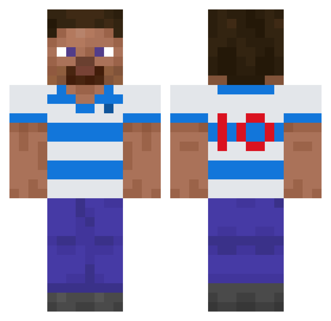 L0w0ngEdgevby_ Minecraft skin, front and back view