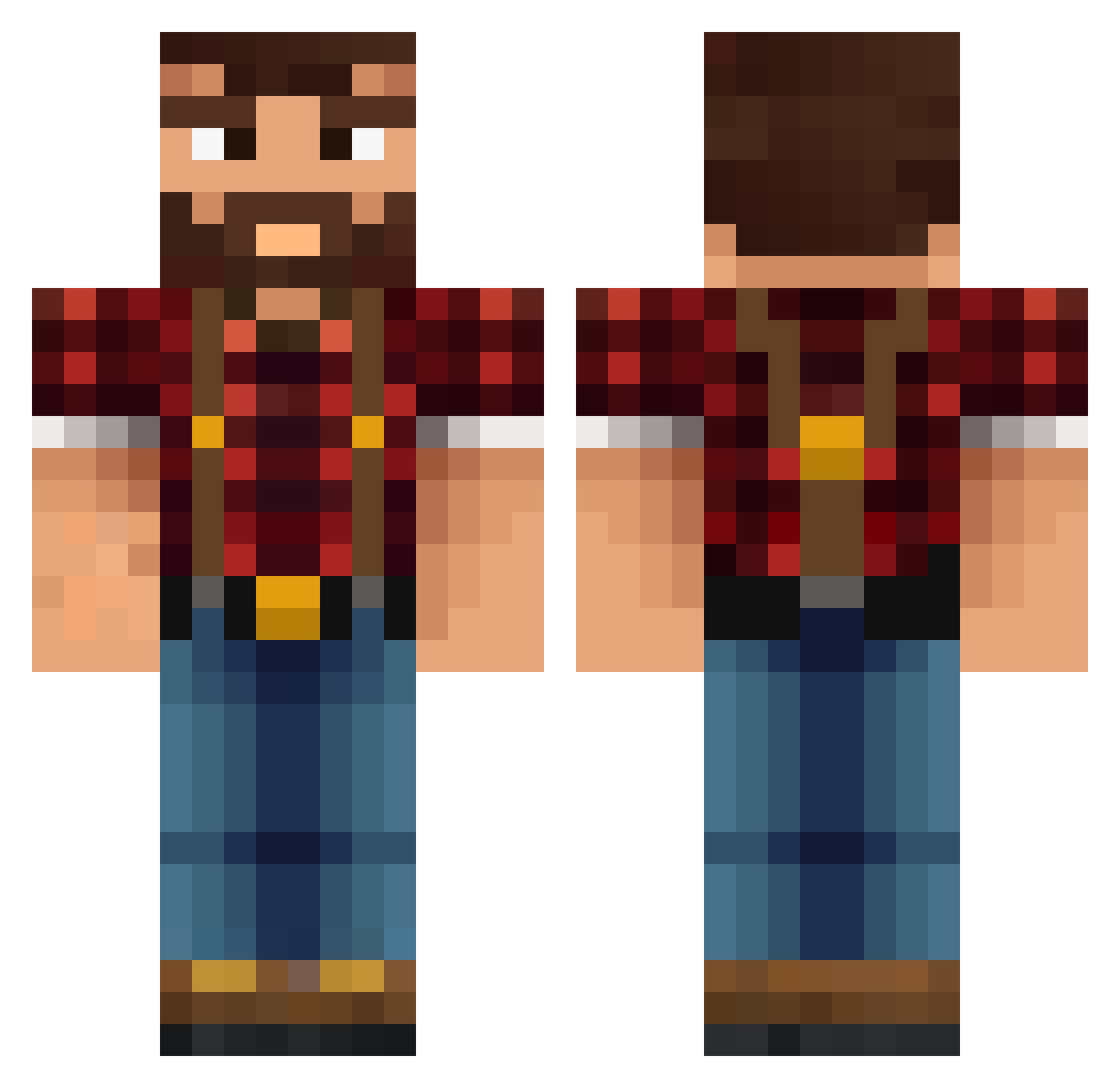 Orion_96 Minecraft skin, front and back view