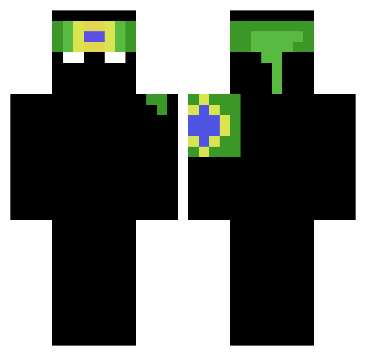 jaooxz12 Minecraft skin, front and back view