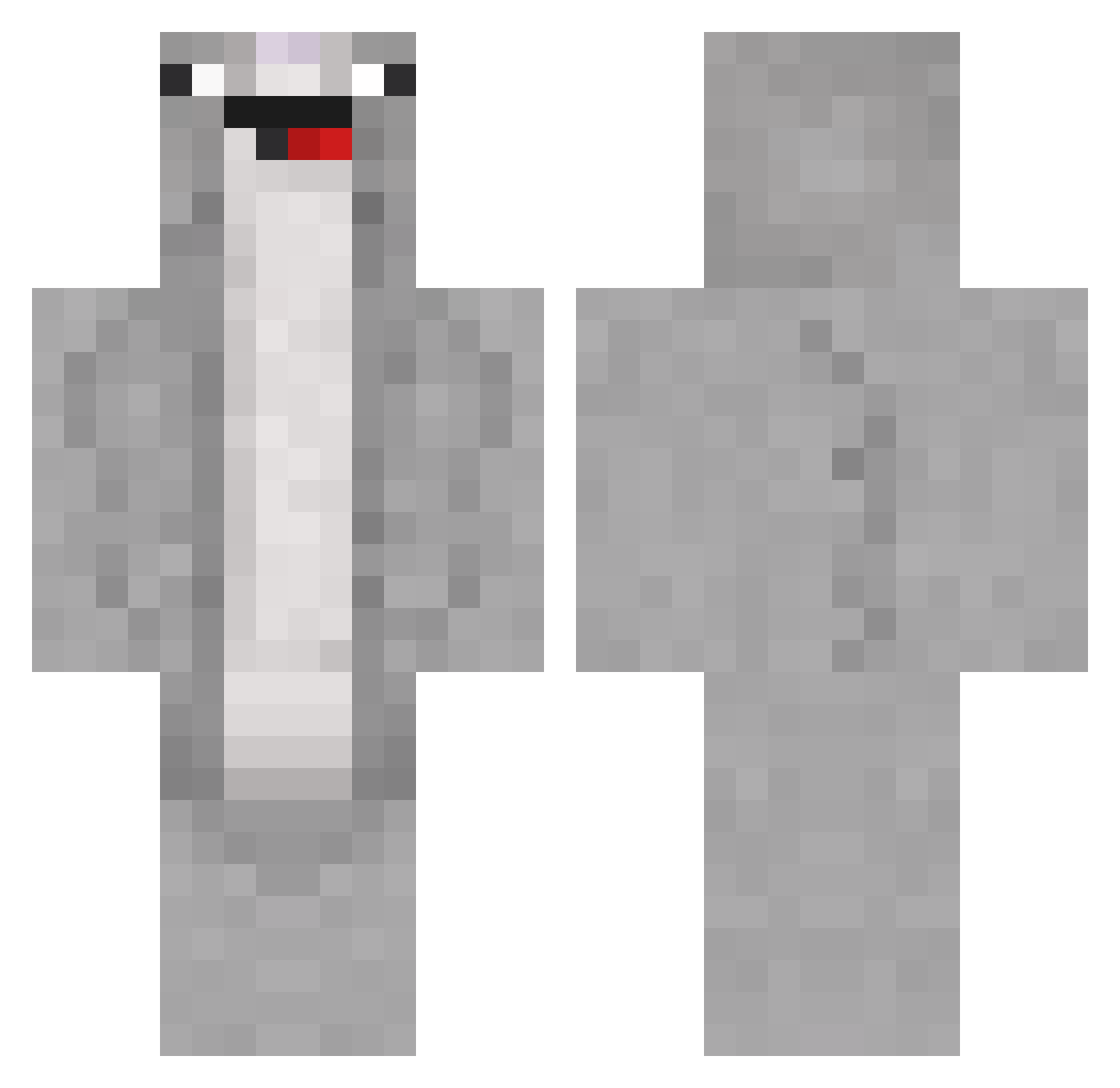slodkiKimail Minecraft skin, front and back view