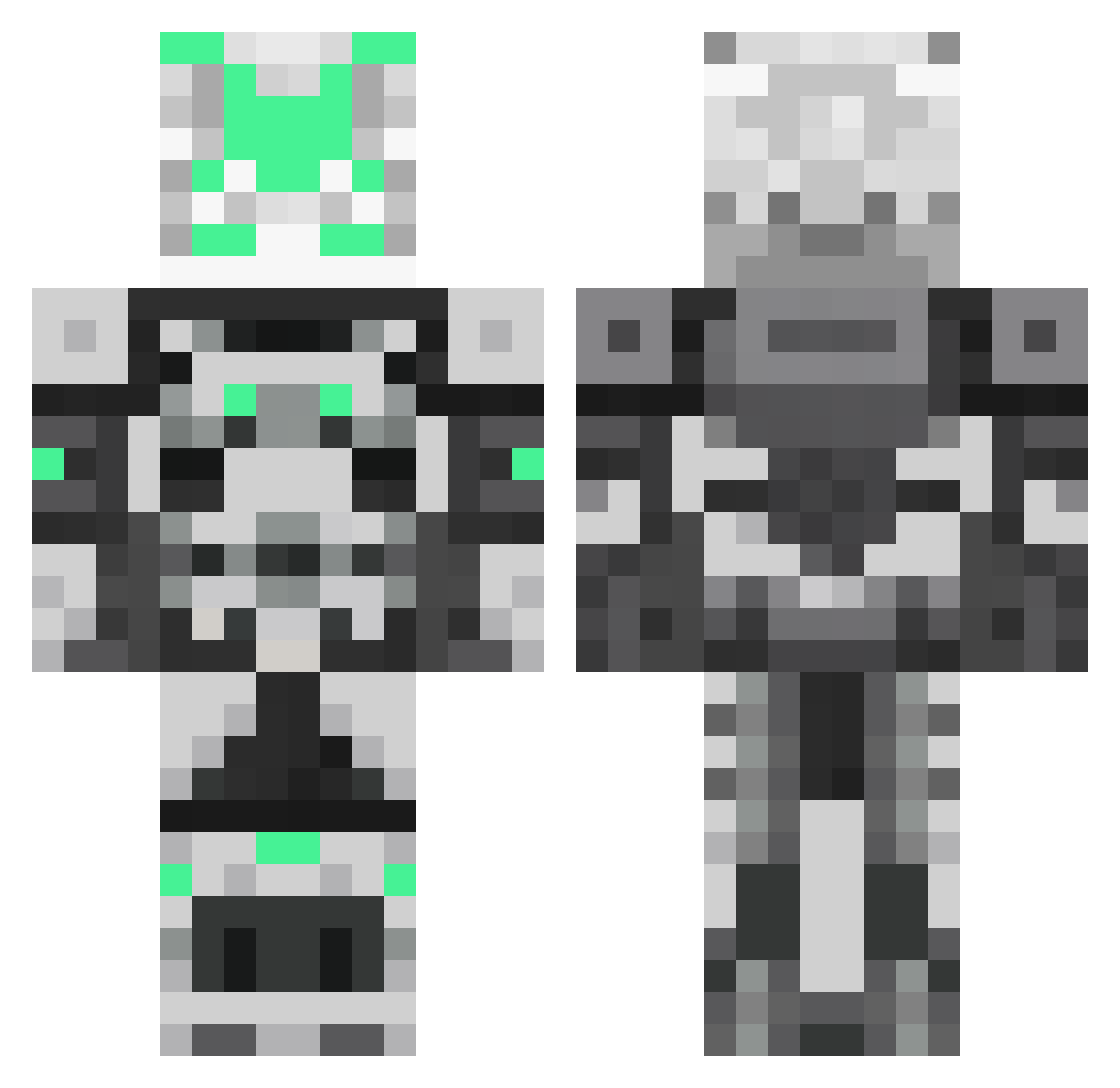 Iux_uss Minecraft skin, front and back view