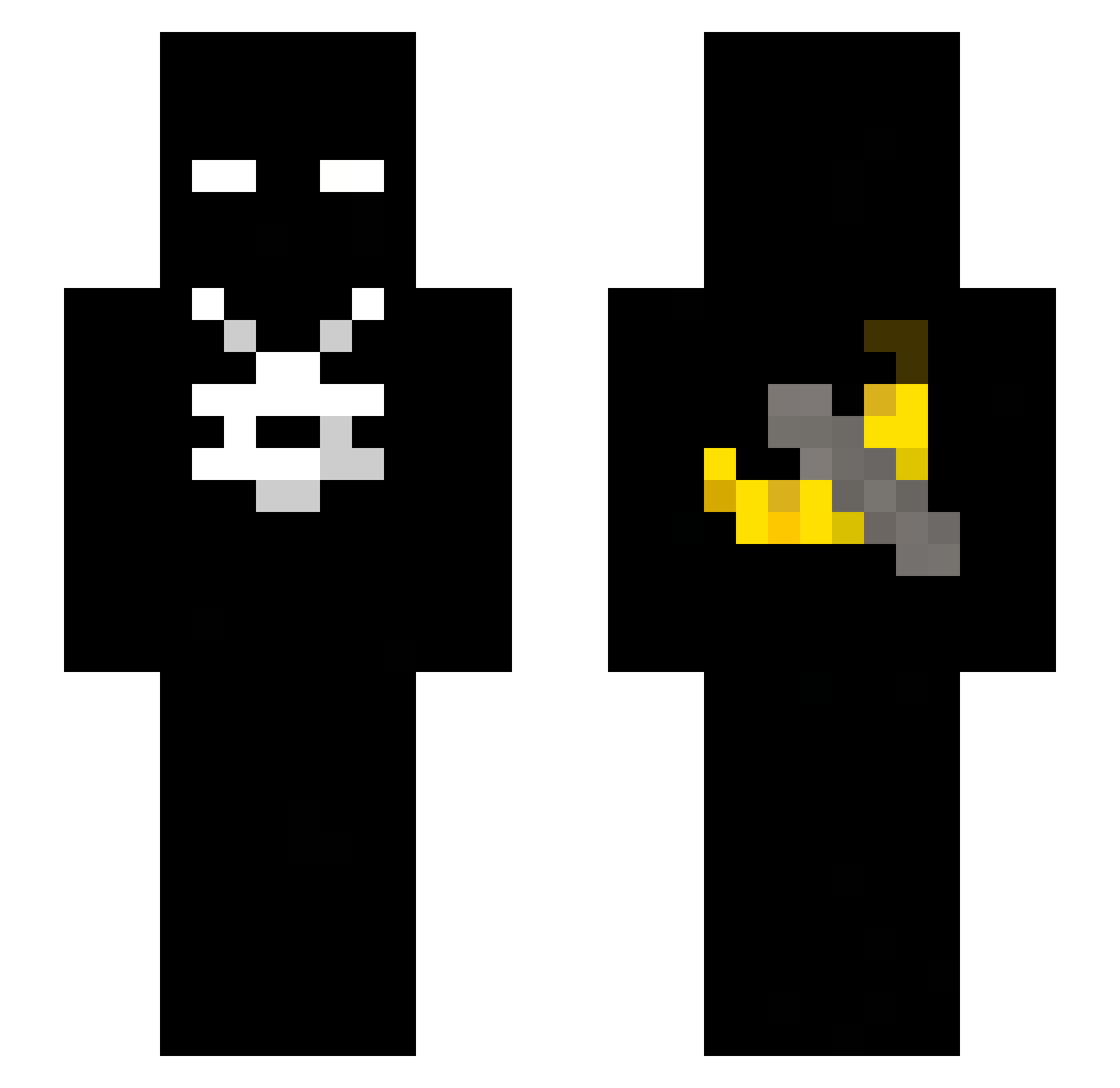 RQ9__ Minecraft skin, front and back view