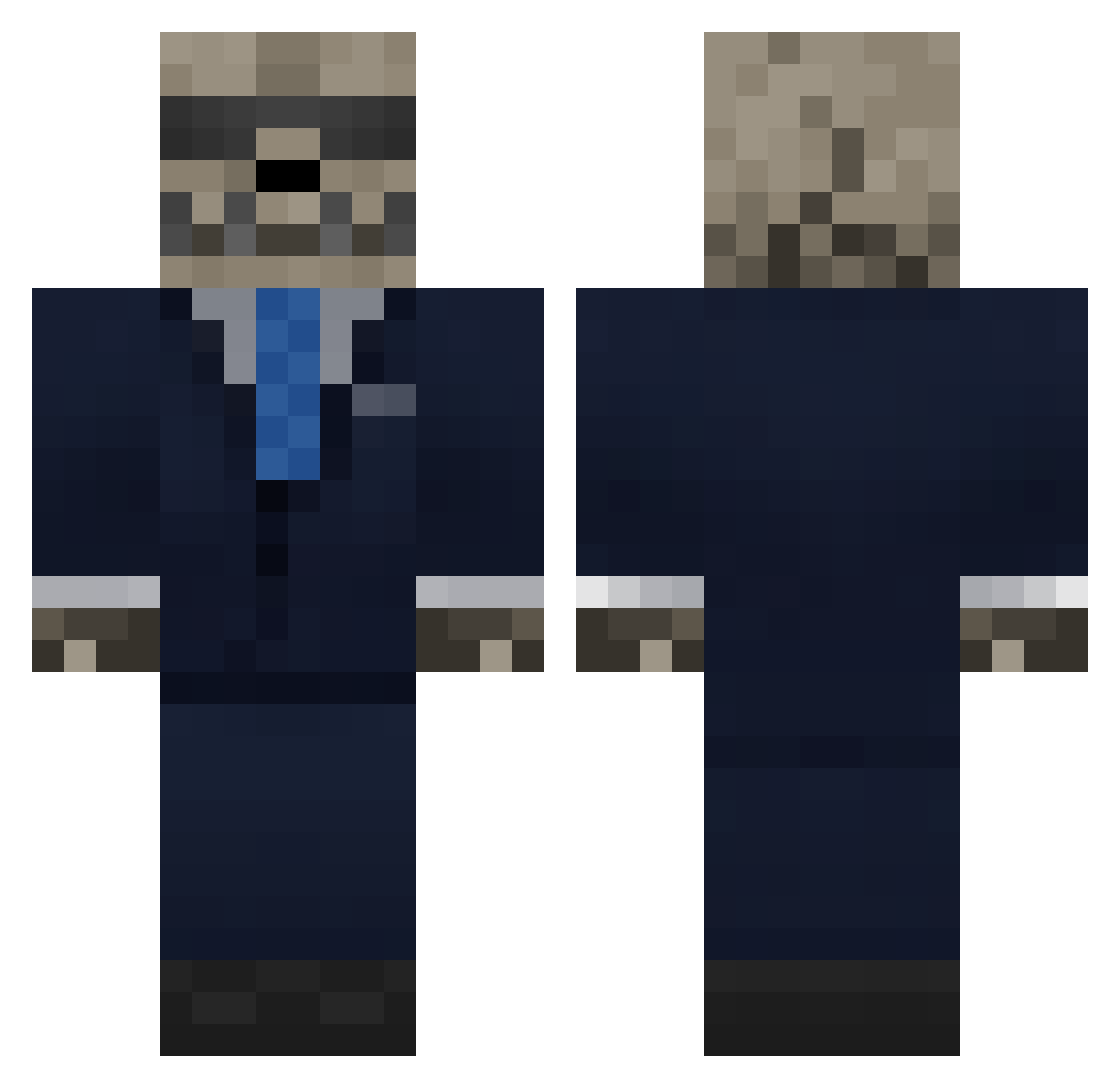 K0enkerm4n69 Minecraft skin, front and back view
