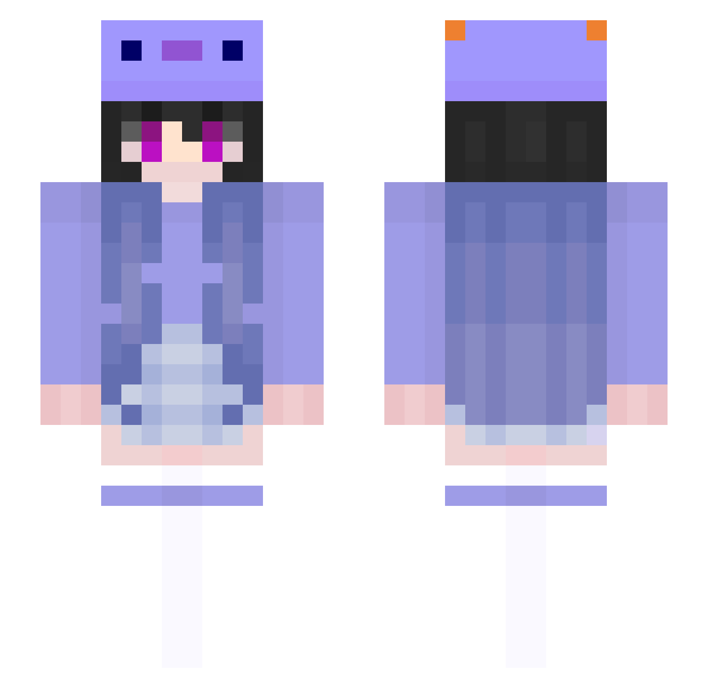 Dorian2021 Minecraft skin, front and back view