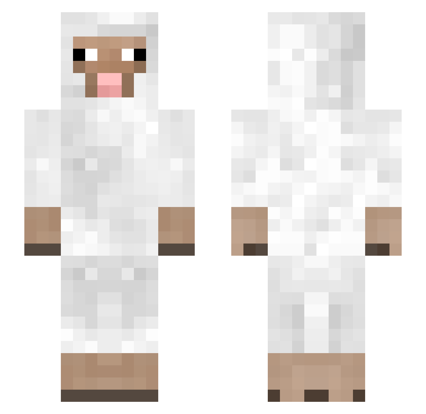 Edy Minecraft skin, front and back view