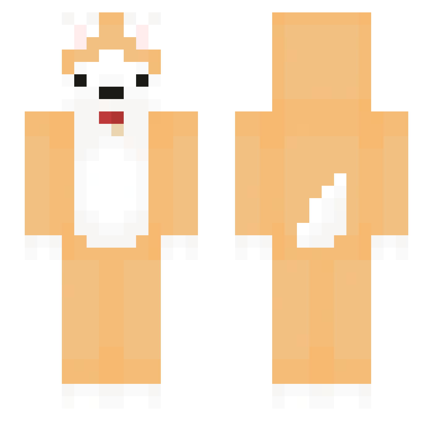 Say_god Minecraft skin, front and back view