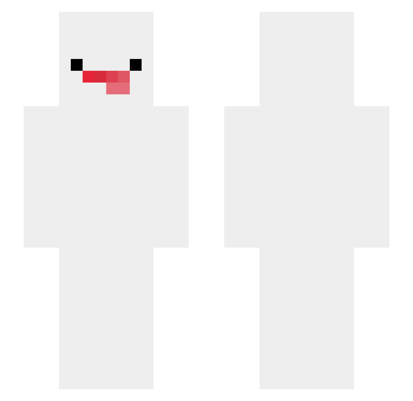 Zatuswar Minecraft skin, front and back view