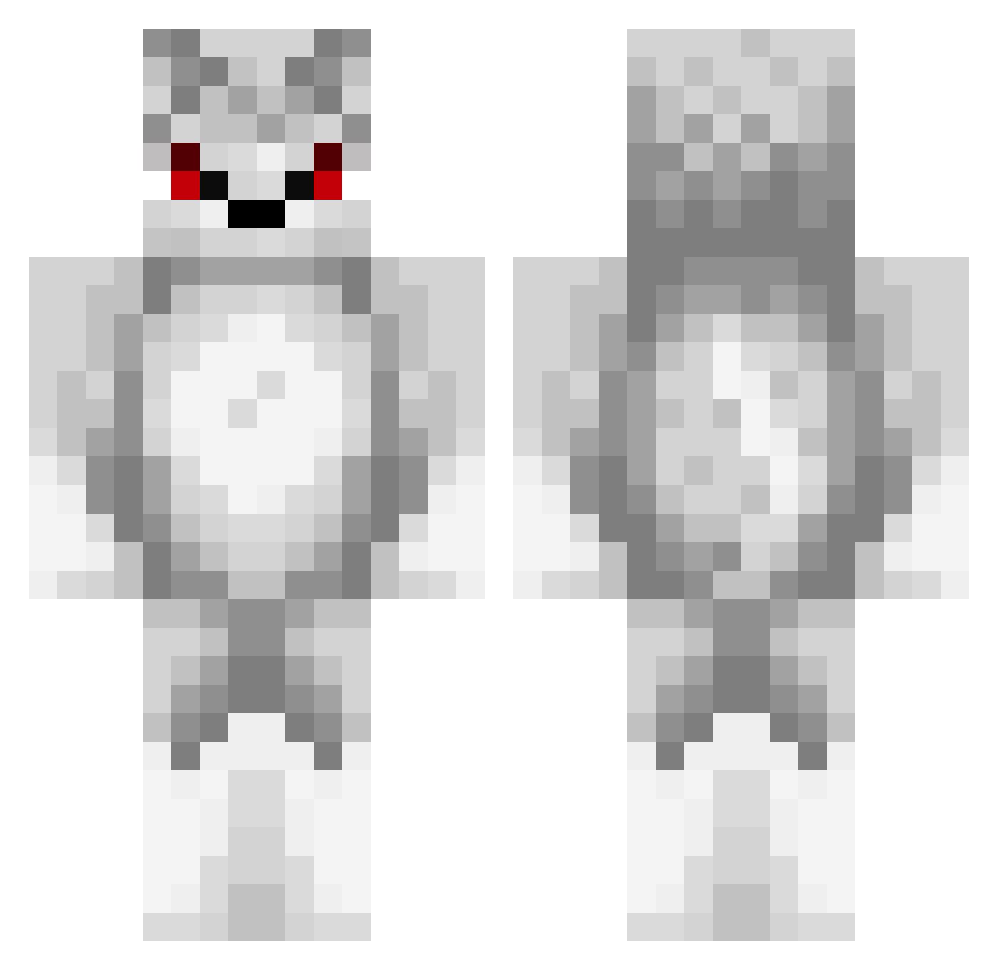Wolf_Di Minecraft skin, front and back view