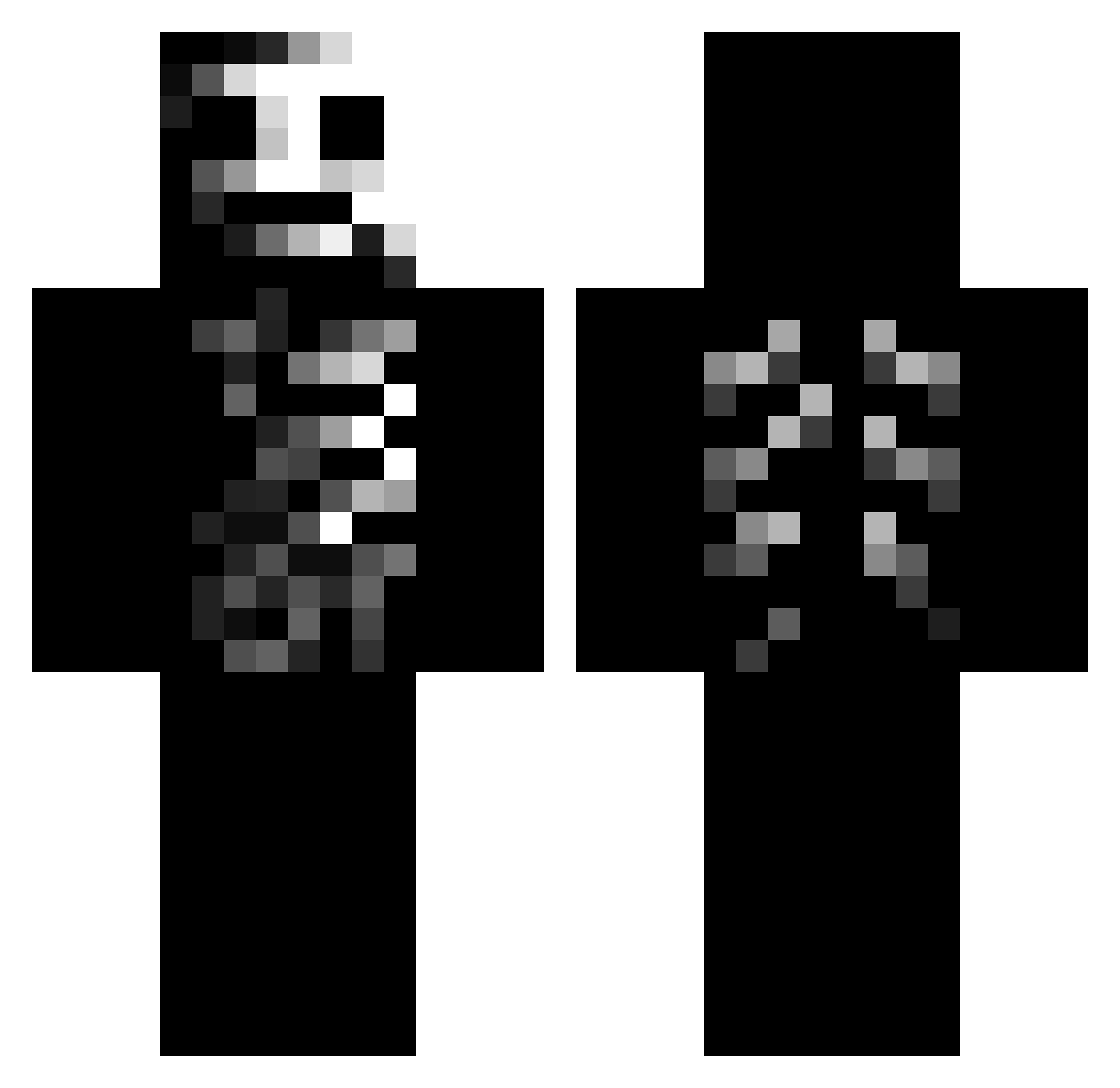 _Mac0cha_ Minecraft skin, front and back view