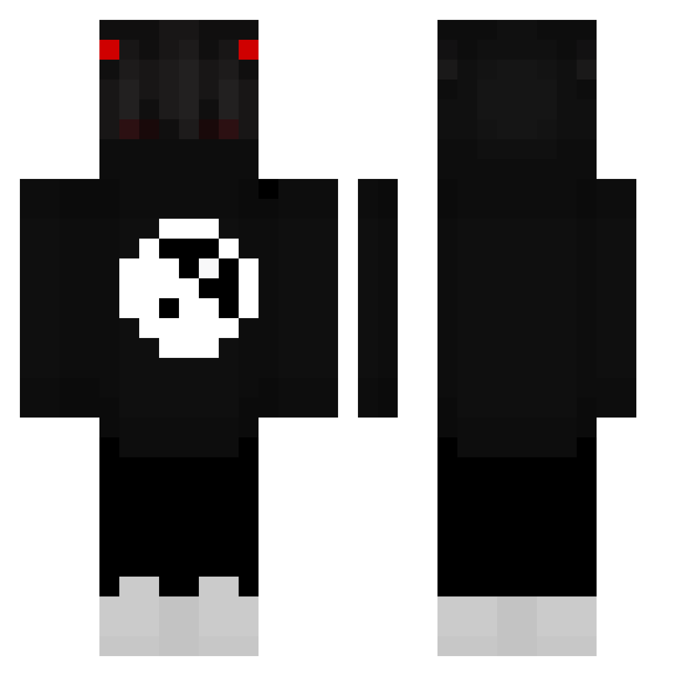 a1n2d3r4e5iv1 Minecraft skin, front and back view