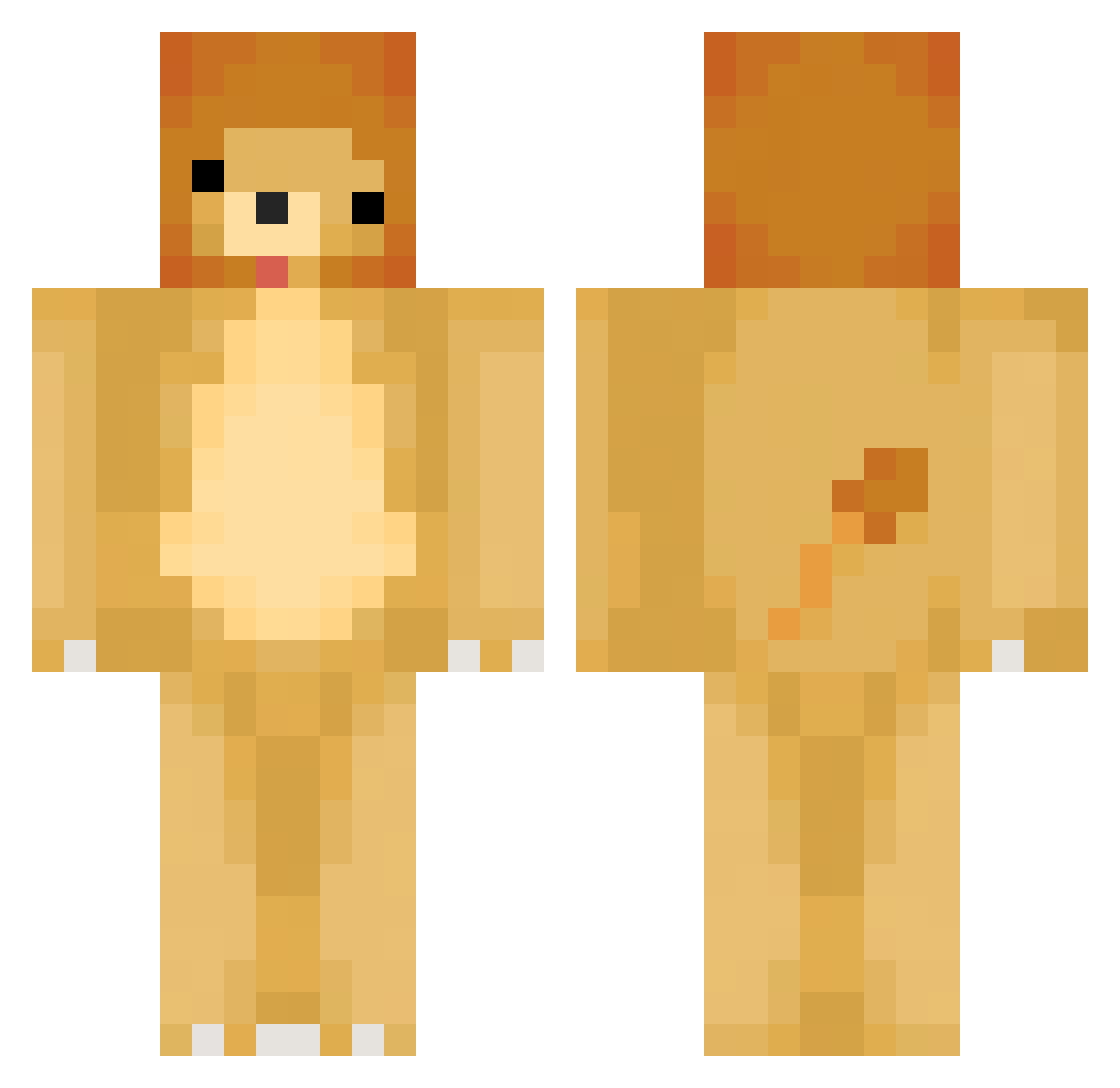 Stinky_Bush Minecraft skin, front and back view