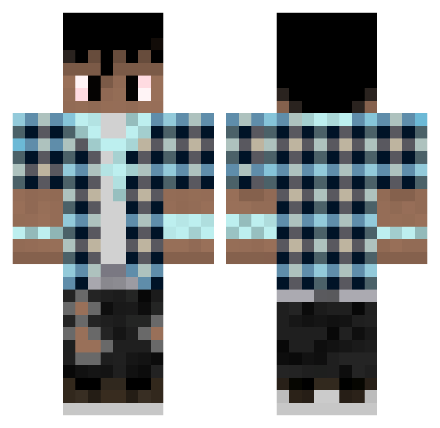 youngmanucr Minecraft skin, front and back view