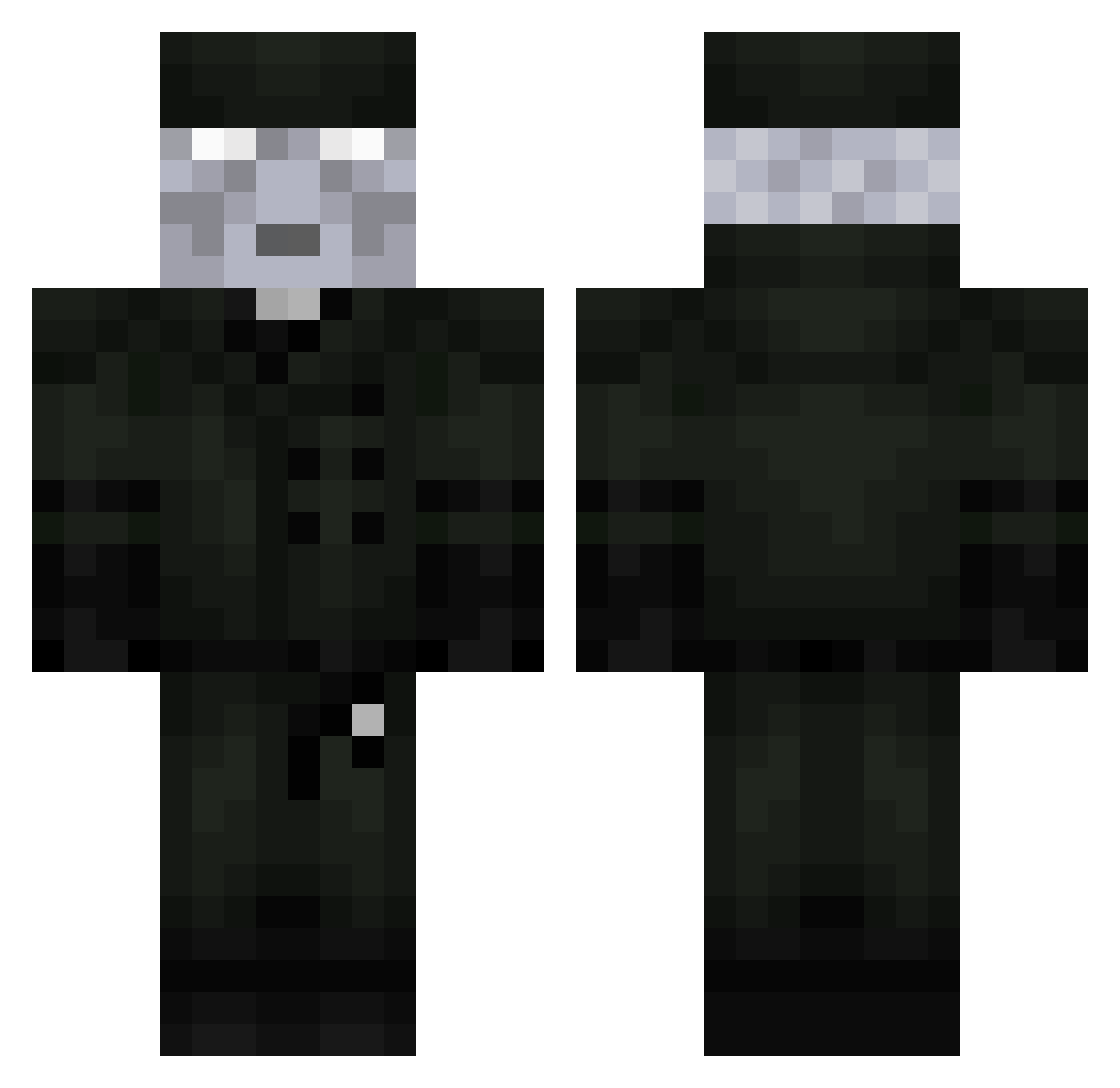 Phantomwin_d Minecraft skin, front and back view