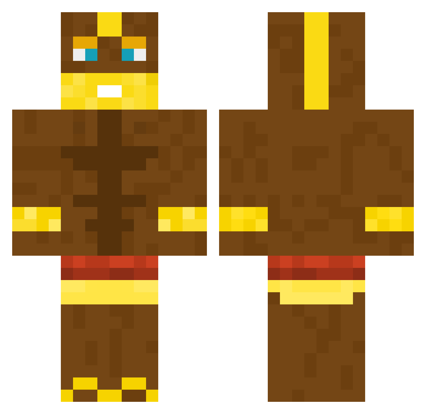 battykillakilla Minecraft skin, front and back view
