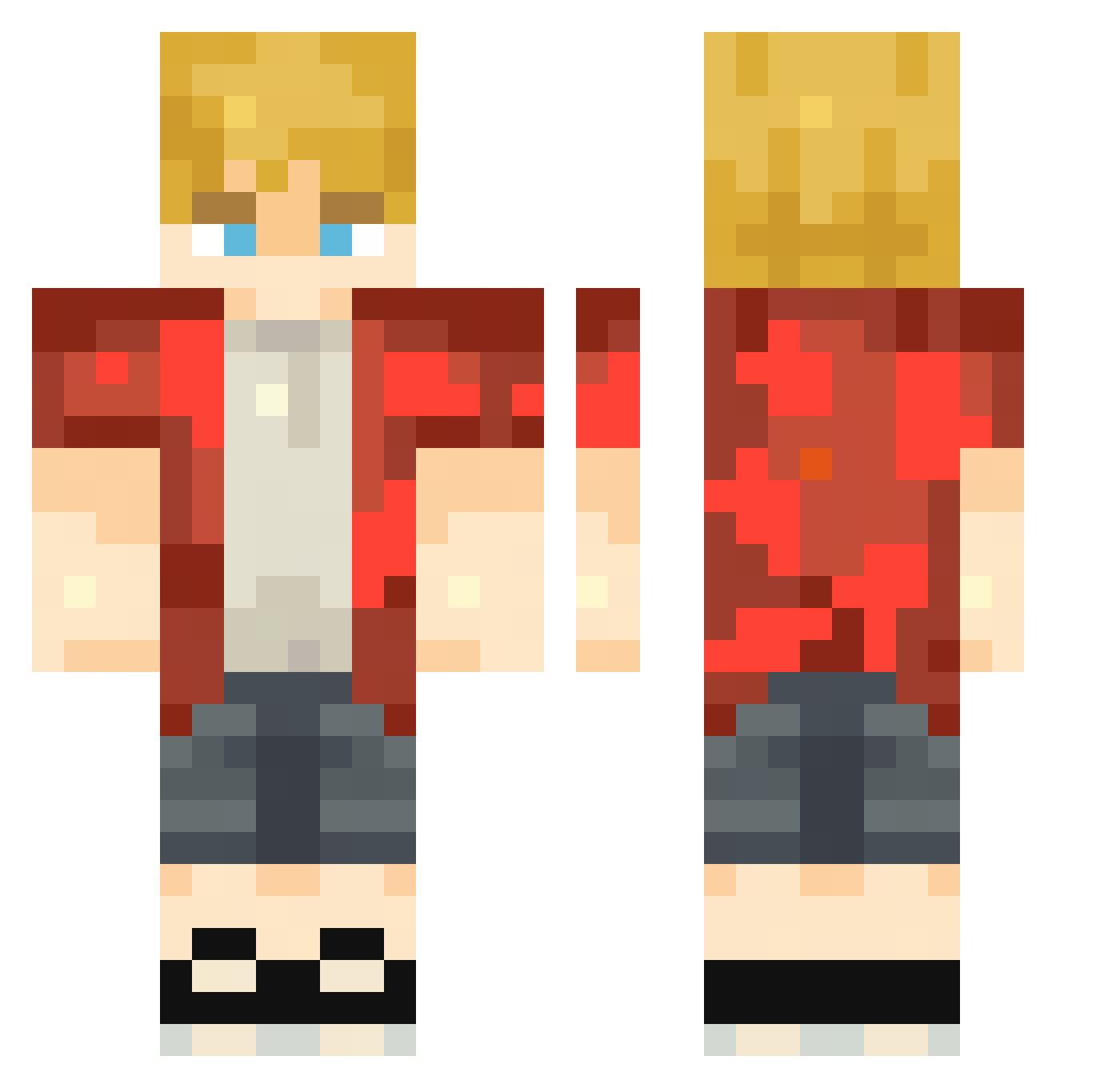 Benny_501 Minecraft skin, front and back view