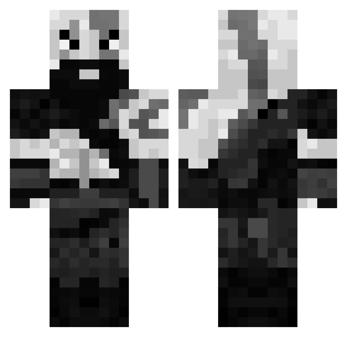 TheDem0nofWar Minecraft skin, front and back view