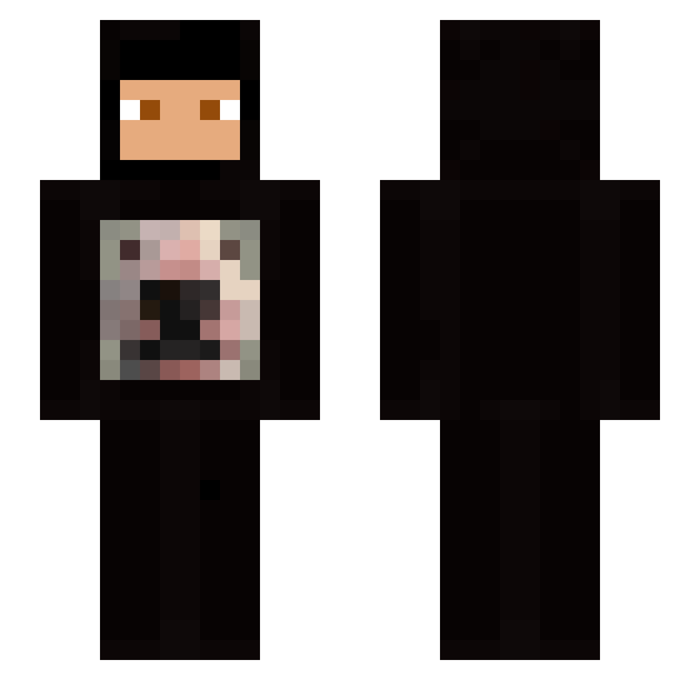 jahidmcdaniel Minecraft skin, front and back view