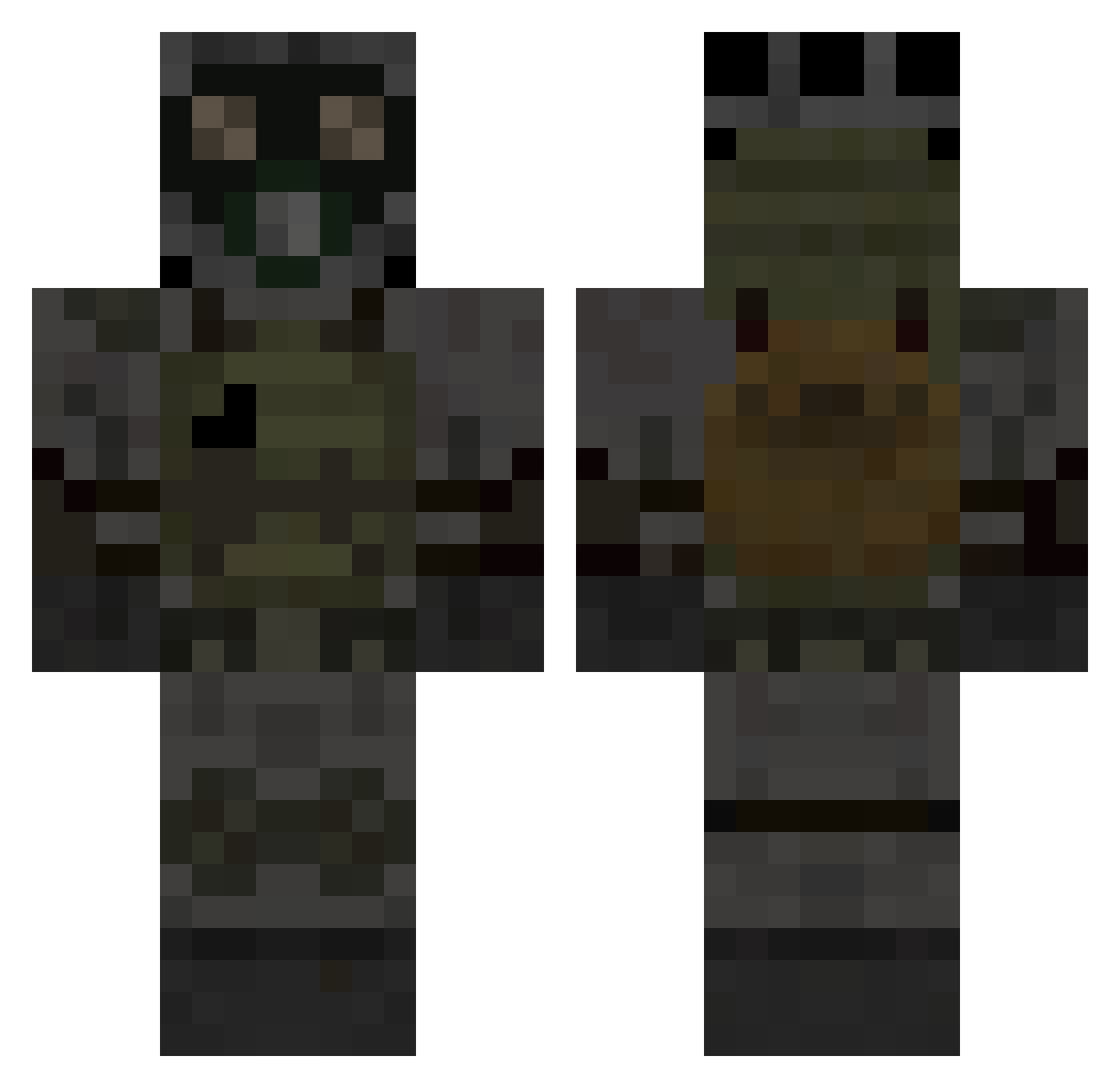 Sm00lThing Minecraft skin, front and back view