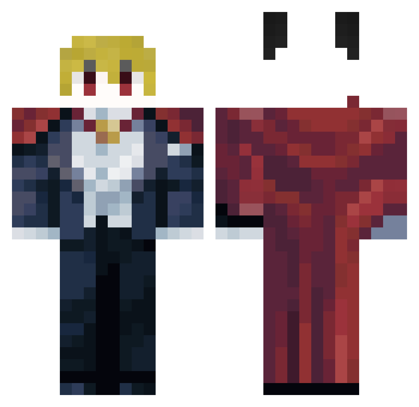 SoyGalletita_UwU Minecraft skin, front and back view