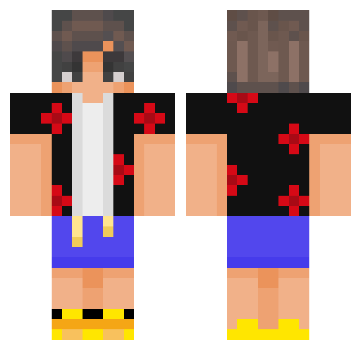 The_Big_Redeem_d Minecraft skin, front and back view