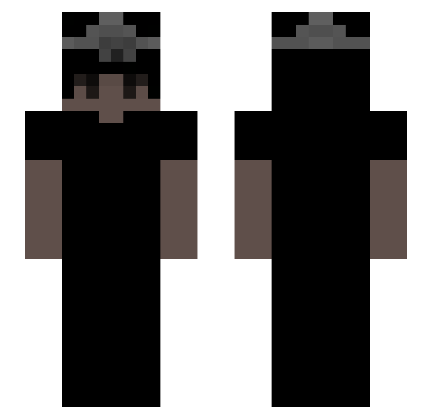 vasiika Minecraft skin, front and back view