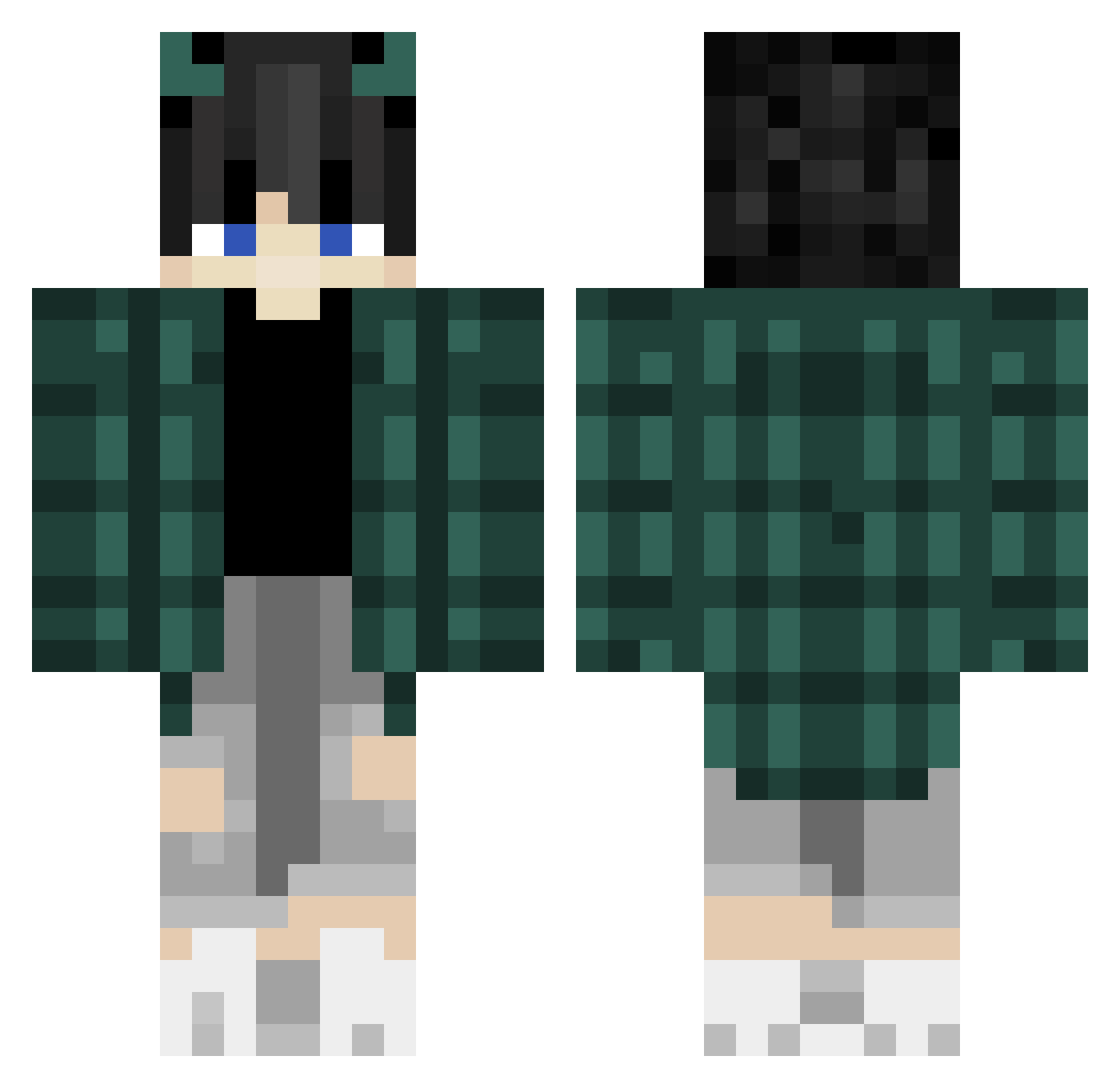 xiaozhao745815 Minecraft skin, front and back view
