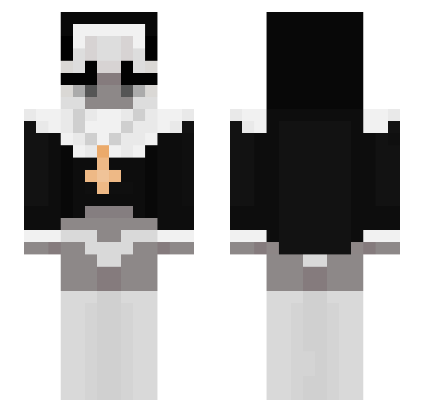 Sakura830129 Minecraft skin, front and back view