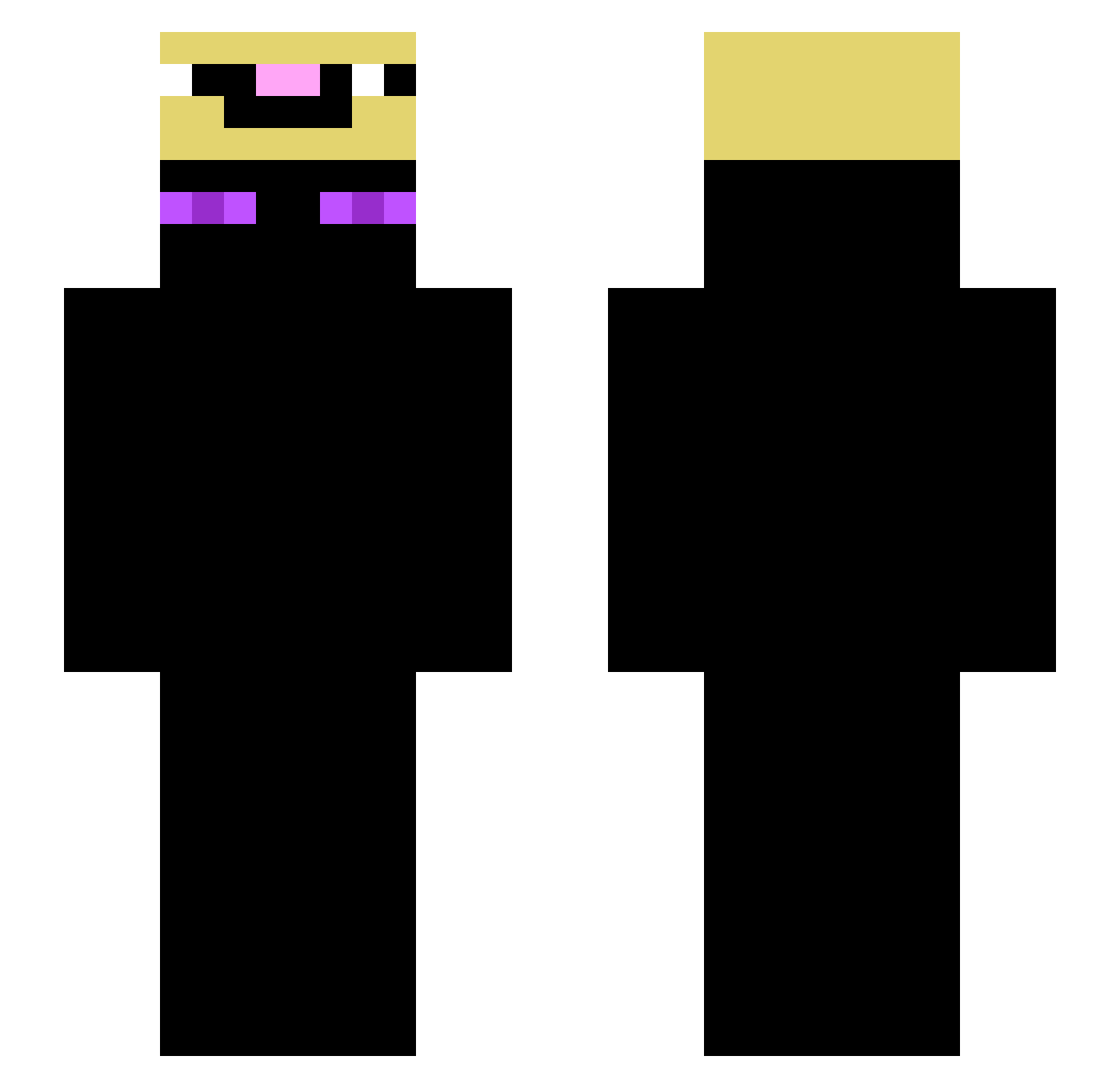 yutake249 Minecraft skin, front and back view