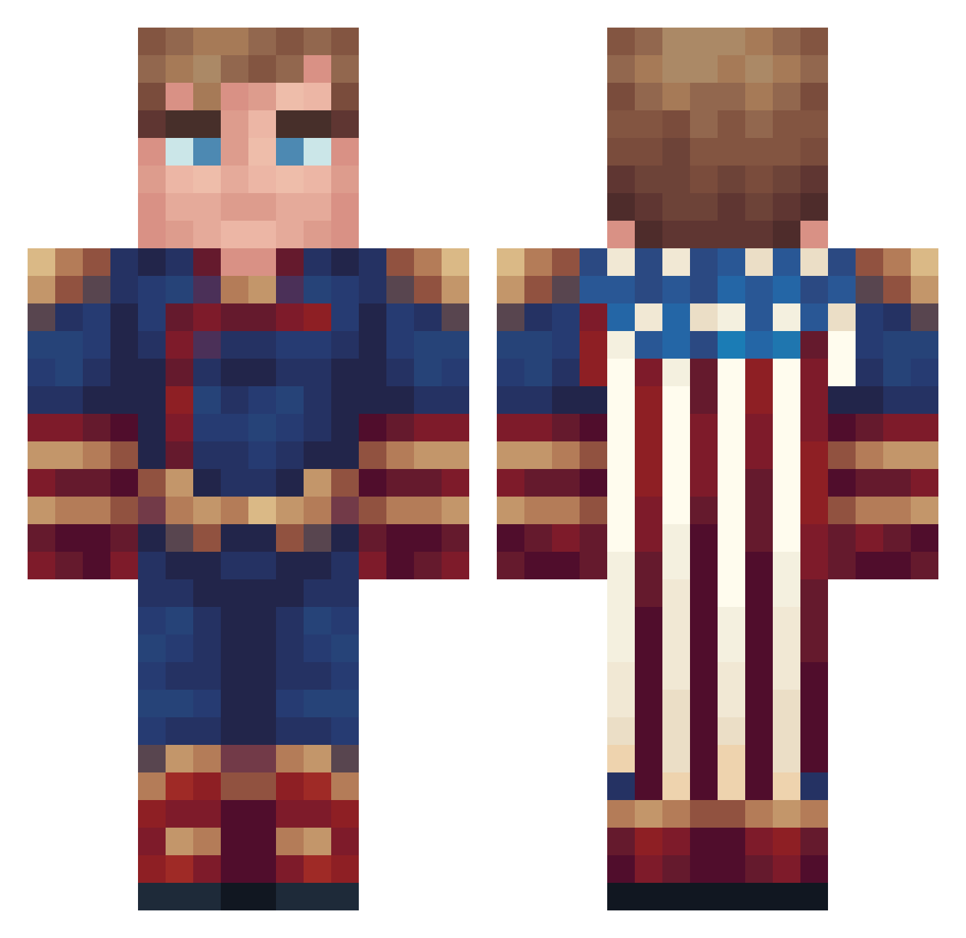 JozayRozay Minecraft skin, front and back view