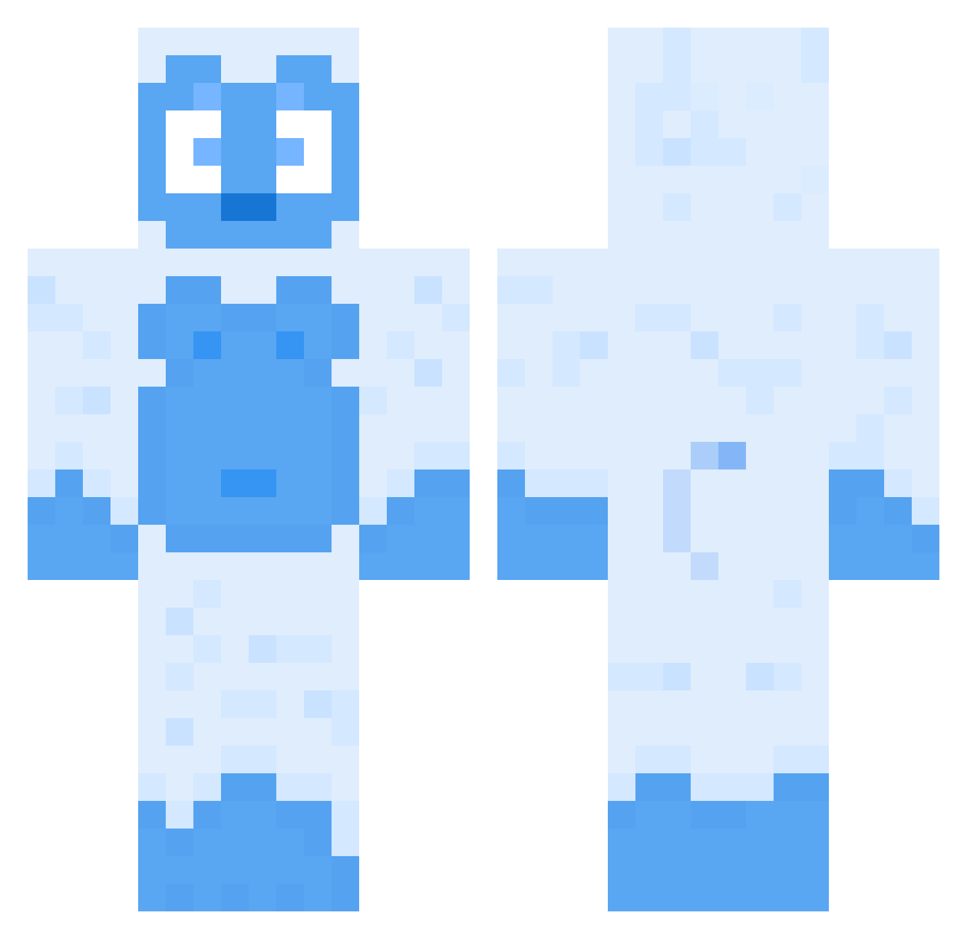 3zoze999 Minecraft skin, front and back view