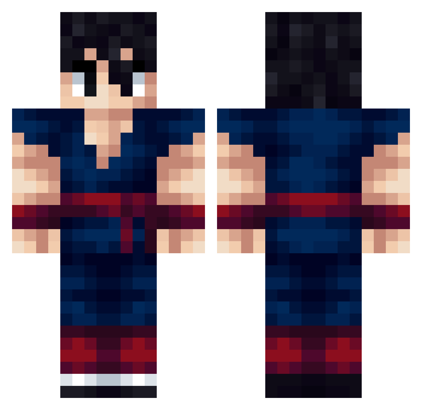 Rogi666 Minecraft skin, front and back view